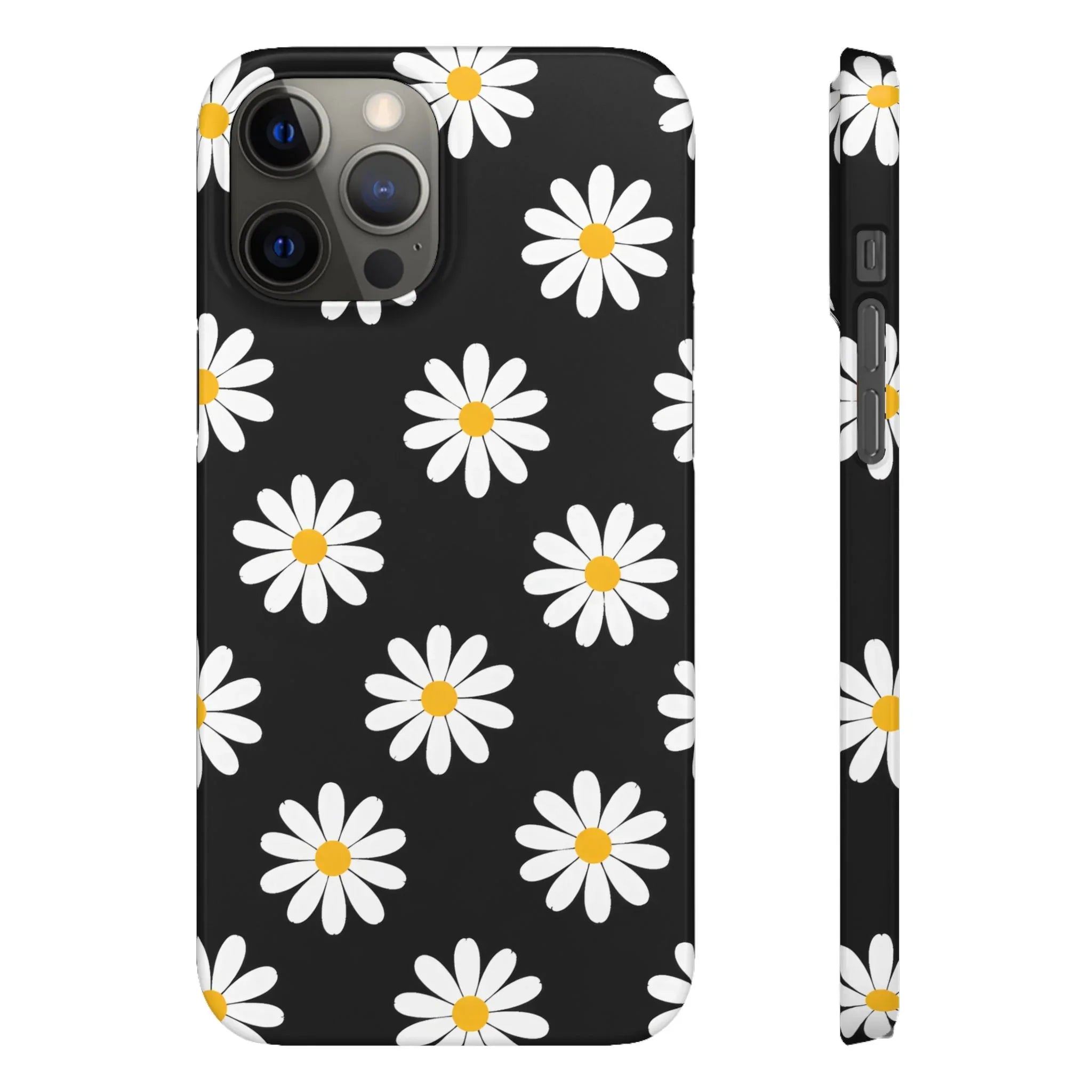 Daisy Charm Phone Case for iPhone 11-17 and Galaxy S20-S25 - KARARMDESIGN