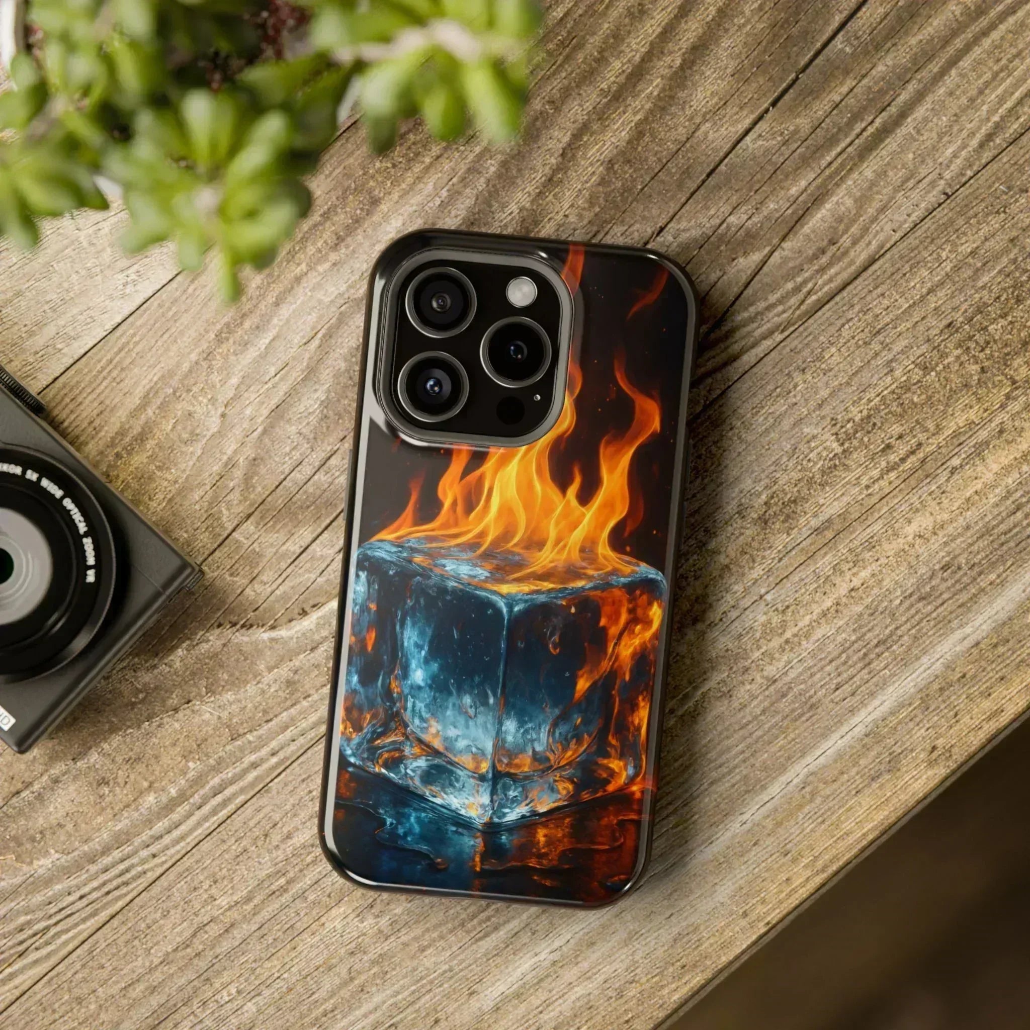 Flame Ice Phone Case for iPhone 12-16 and Galaxy S21-S22 - KARARMDESIGN