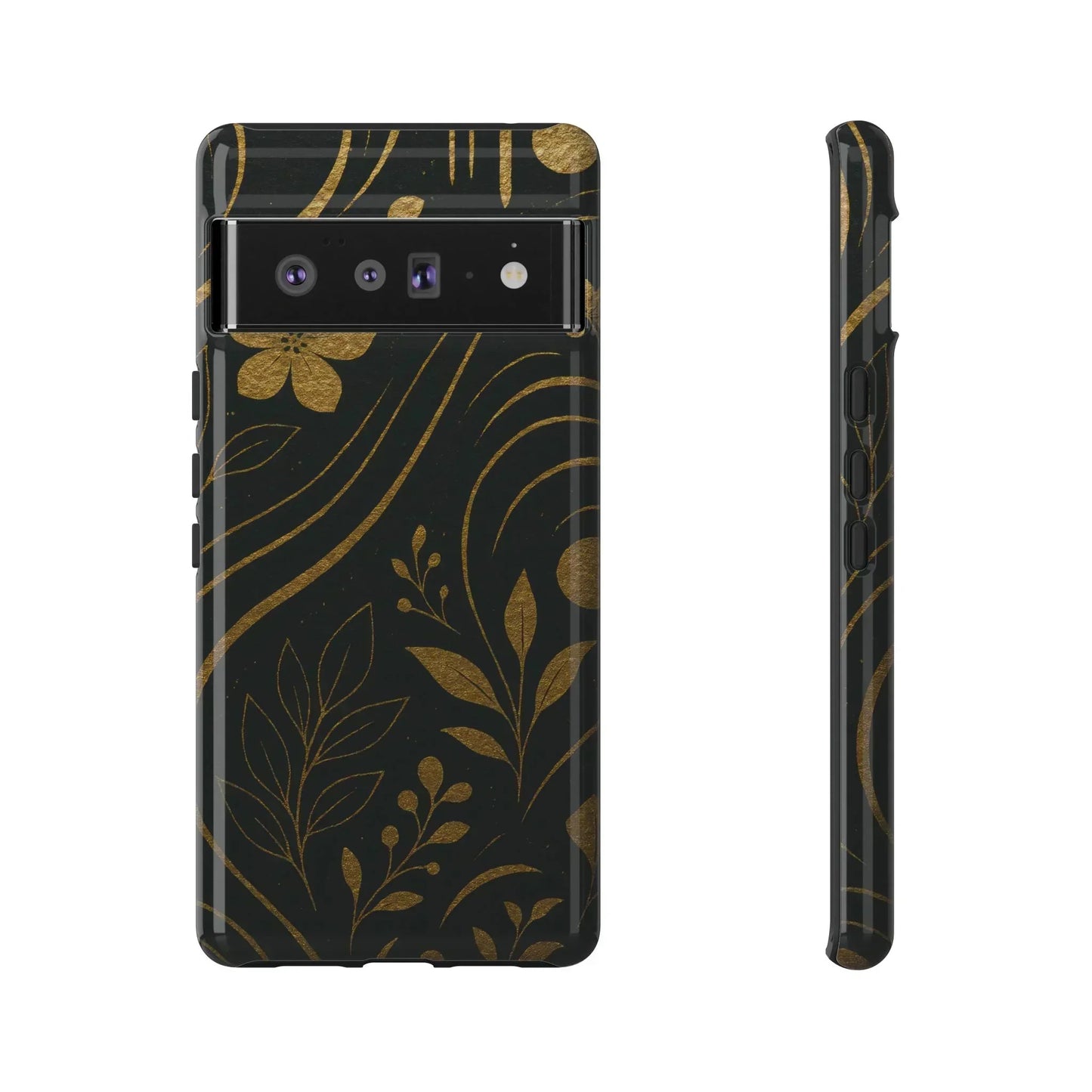 Foil Frenzy Abstract Gold Pattern Phone Case for Samsung Galaxy and Google Pixel - KarArmDesign