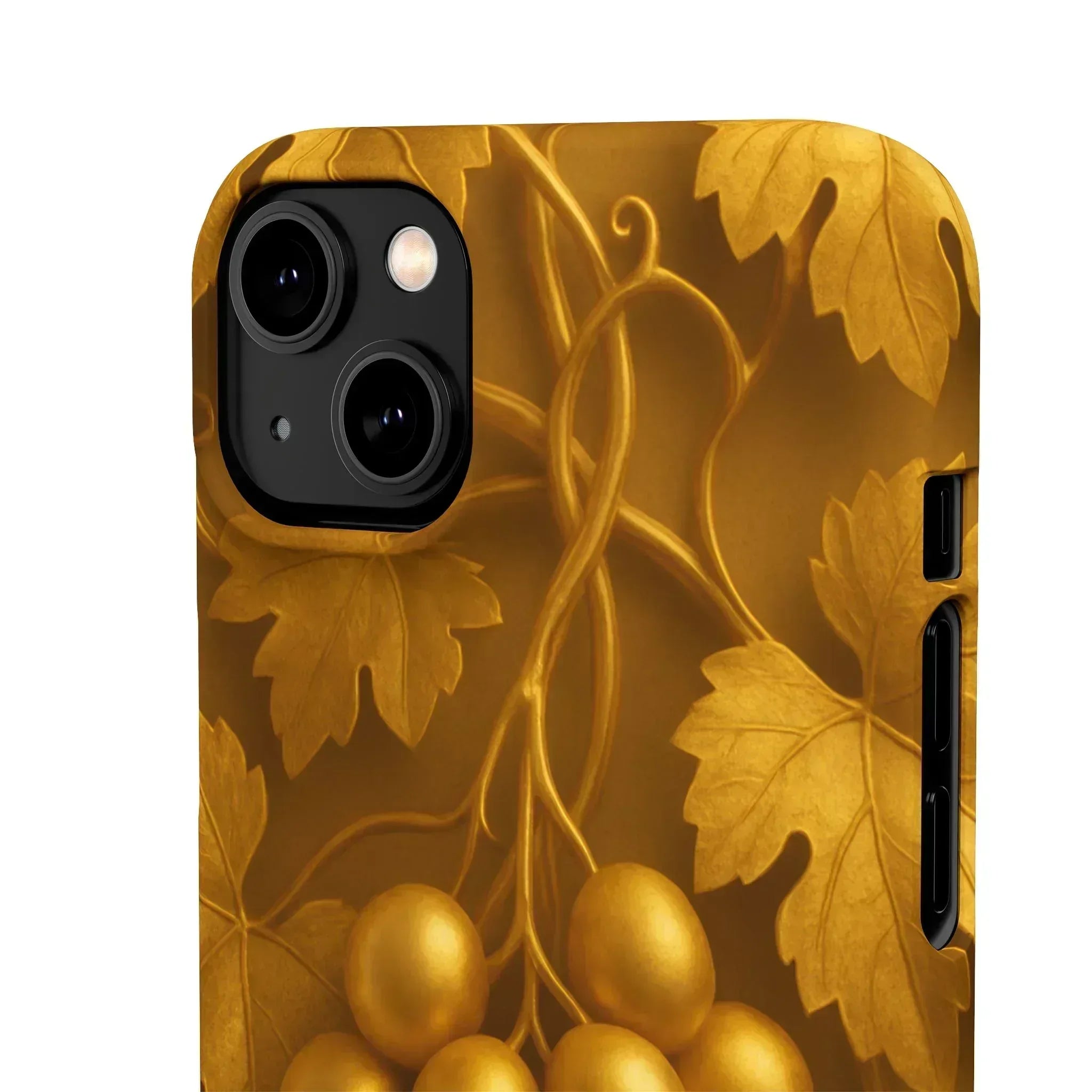 Golden Grapes Phone Case for iPhone 8–16 - KARARMDESIGN