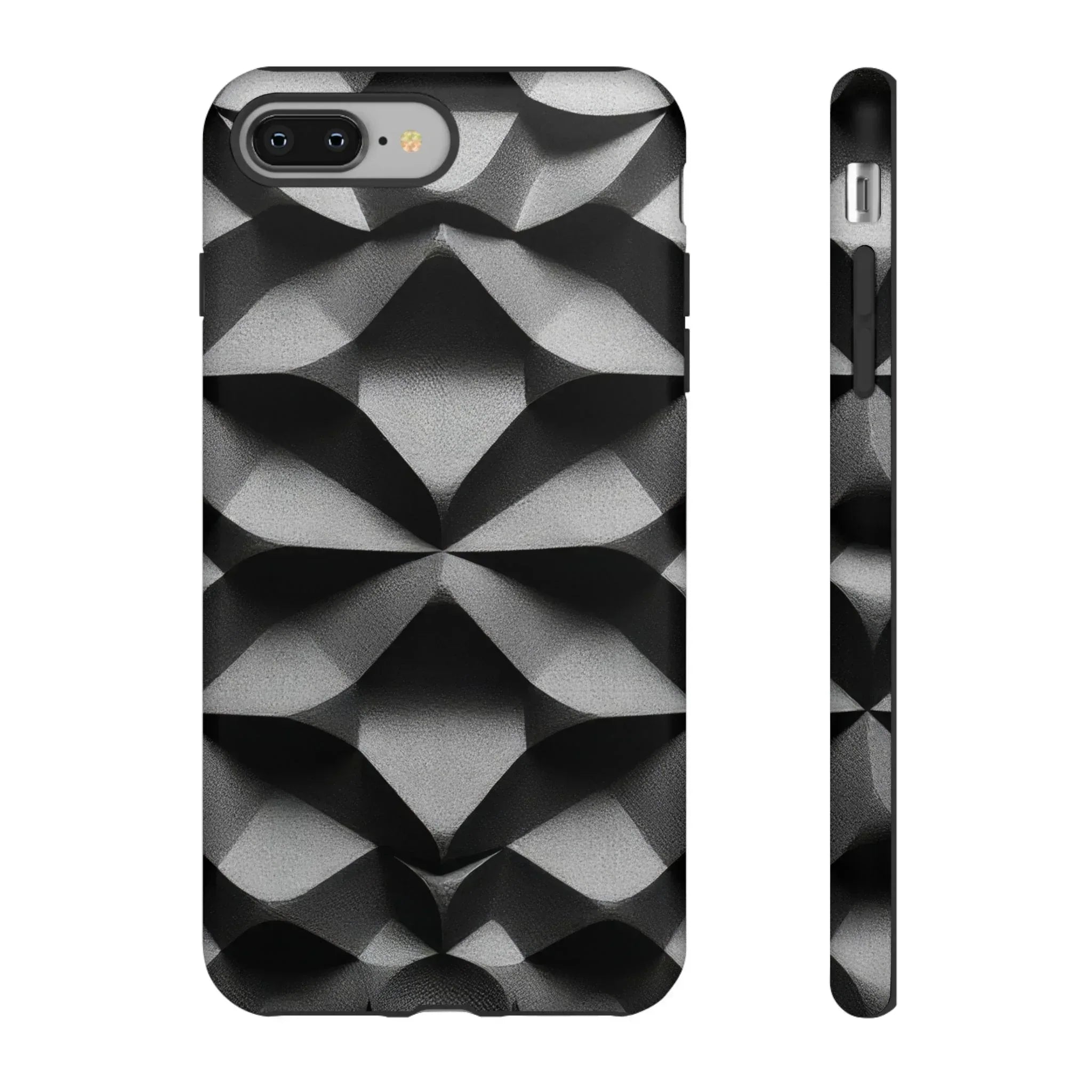 3D Geometric Phone Case for iPhone 8–17 - KARARMDESIGN