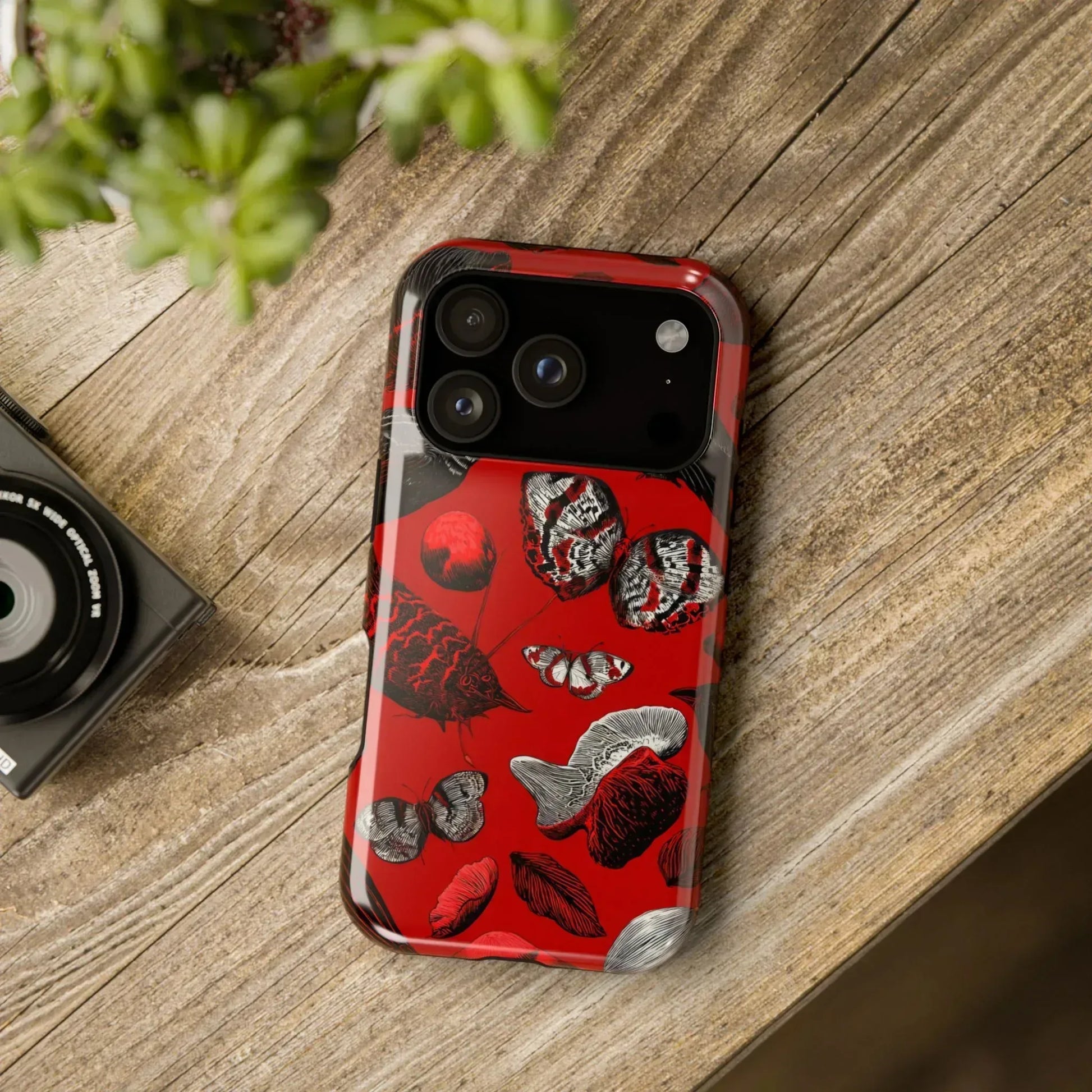 Crimson Wilderness Phone Case for iPhone 11-17 - KARARMDESIGN