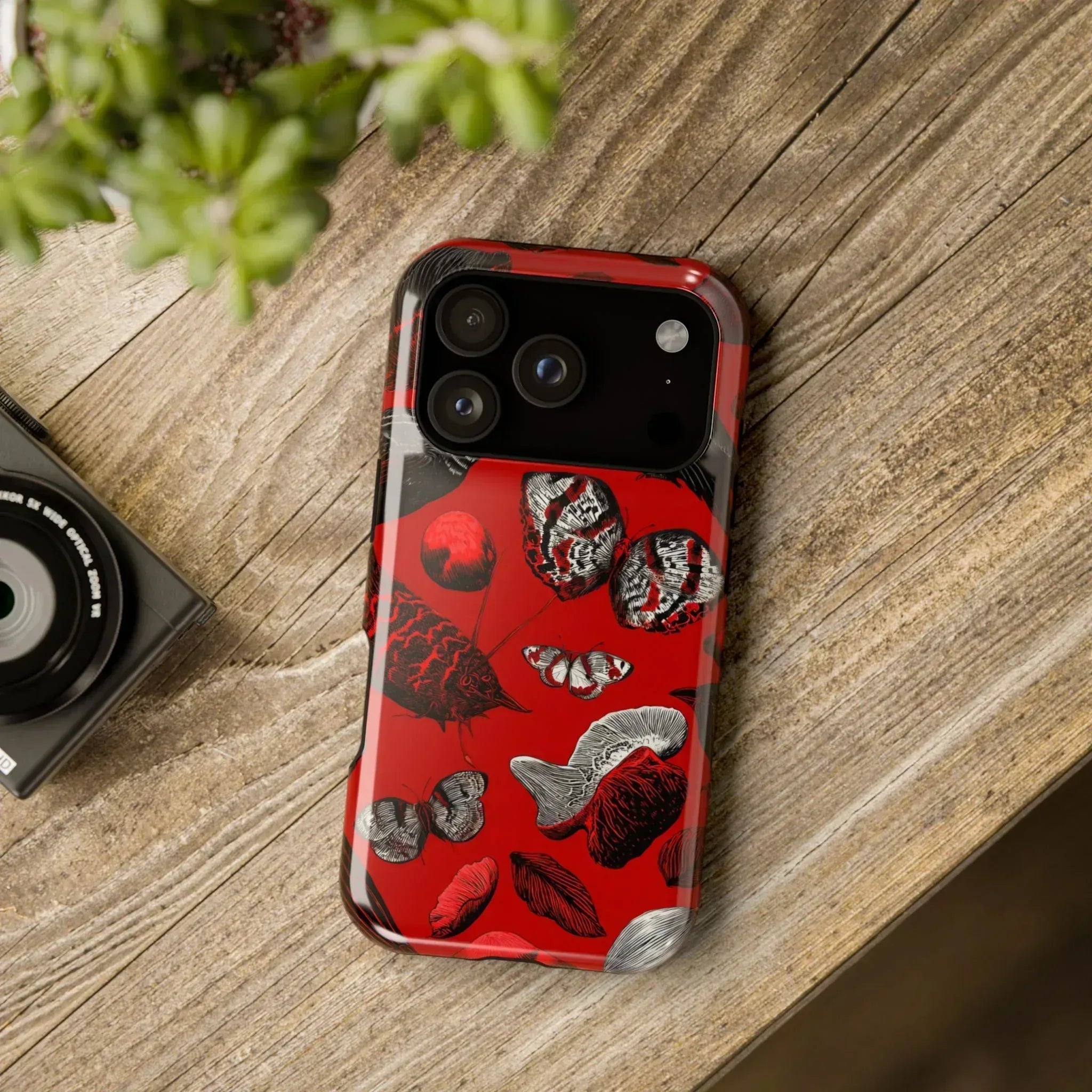 Crimson Wilderness Phone Case for iPhone 11-17 - KARARMDESIGN