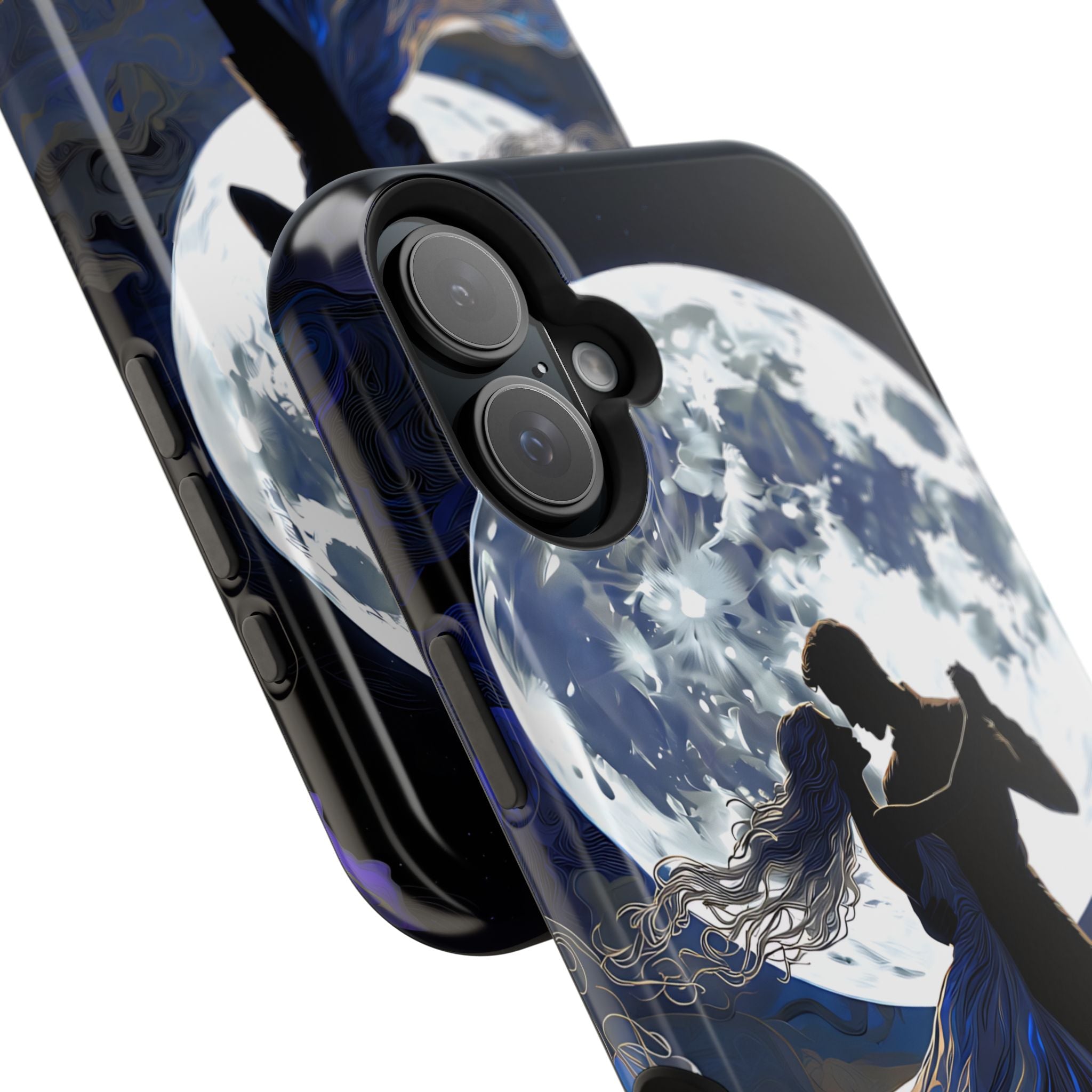 Romantic Moonlight Dance Magnetic Phone Case – iPhone 15–17 & Samsung Galaxy S26