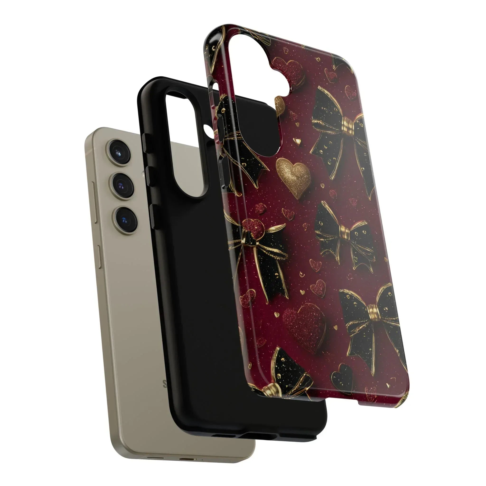Velvet Valentine Charm Phone Case for iPhone 11-17 and Galaxy S10-S25 - KARARMDESIGN