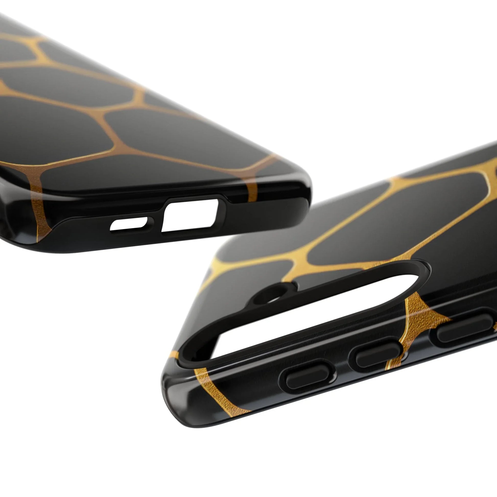 Golden Cellscape Phone Case for iPhone 8-16 and Galaxy S10-S25 Models - KarArmDesign