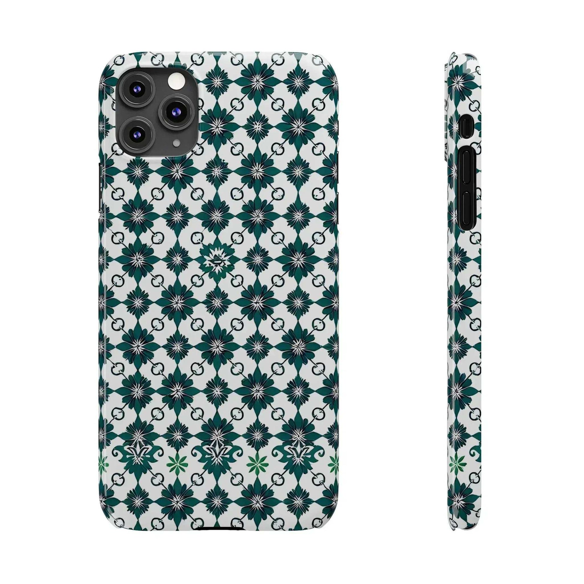 Elegant Geometric Pattern Phone Case for iPhone 11-17 - KARARMDESIGN