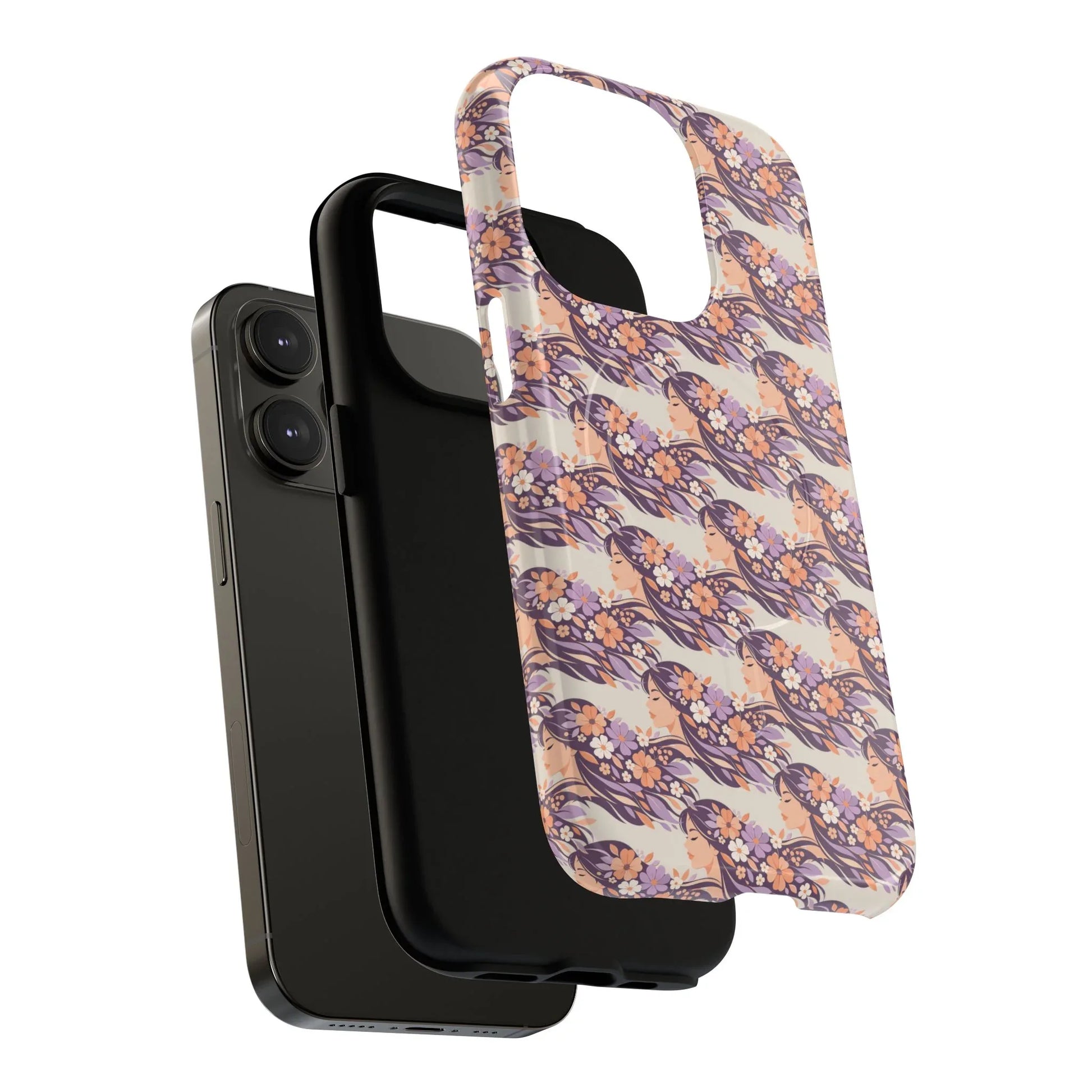 Floral Goddess Phone Case for iPhone 13-17 - KARARMDESIGN
