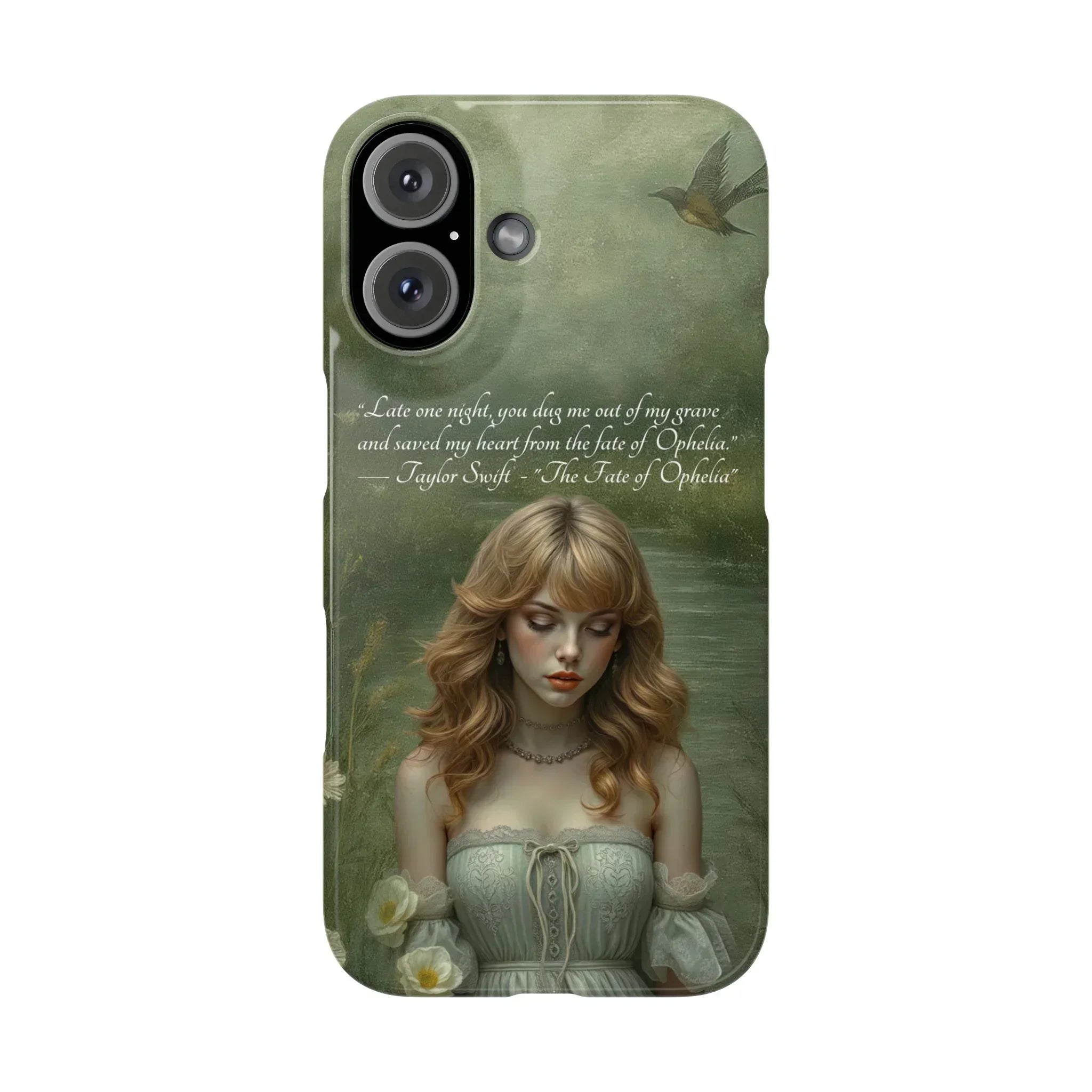 "Melancholic Ophelia" Phone Case for iPhone 11-17 Models - KARARMDESIGN