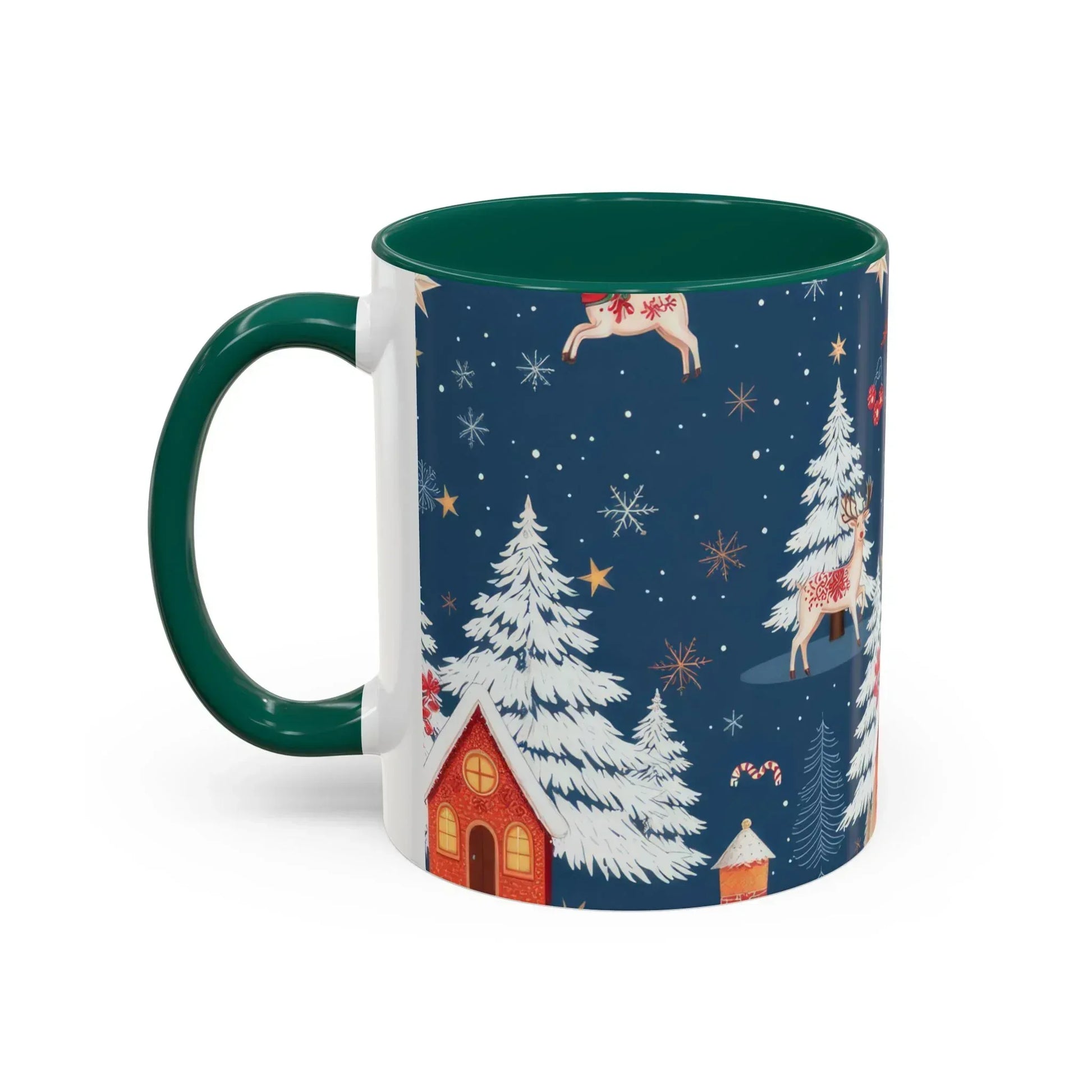 Dark Blue Christmas Mug - Colorful Mugs (11oz, 15oz) - KARARMDESIGN