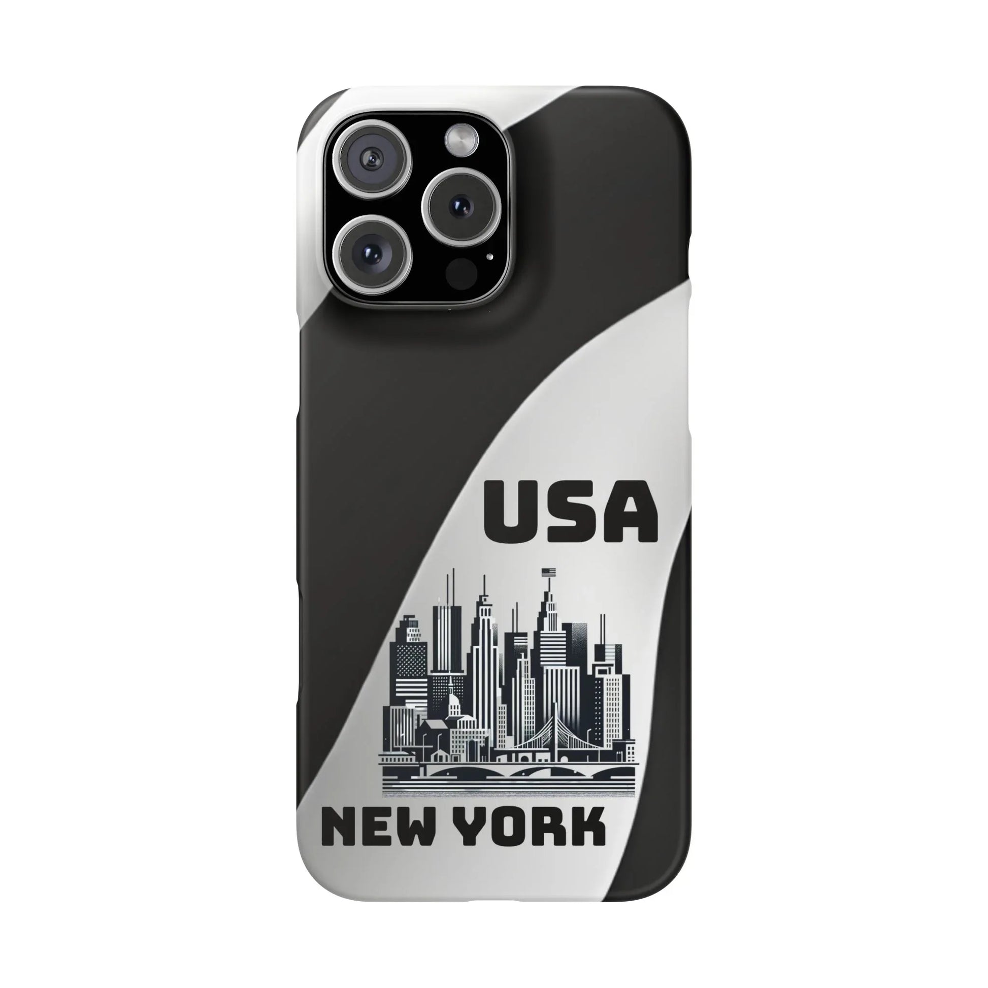 Monochrome New York City Phone Case for iPhone, Galaxy & Pixel - KARARMDESIGN