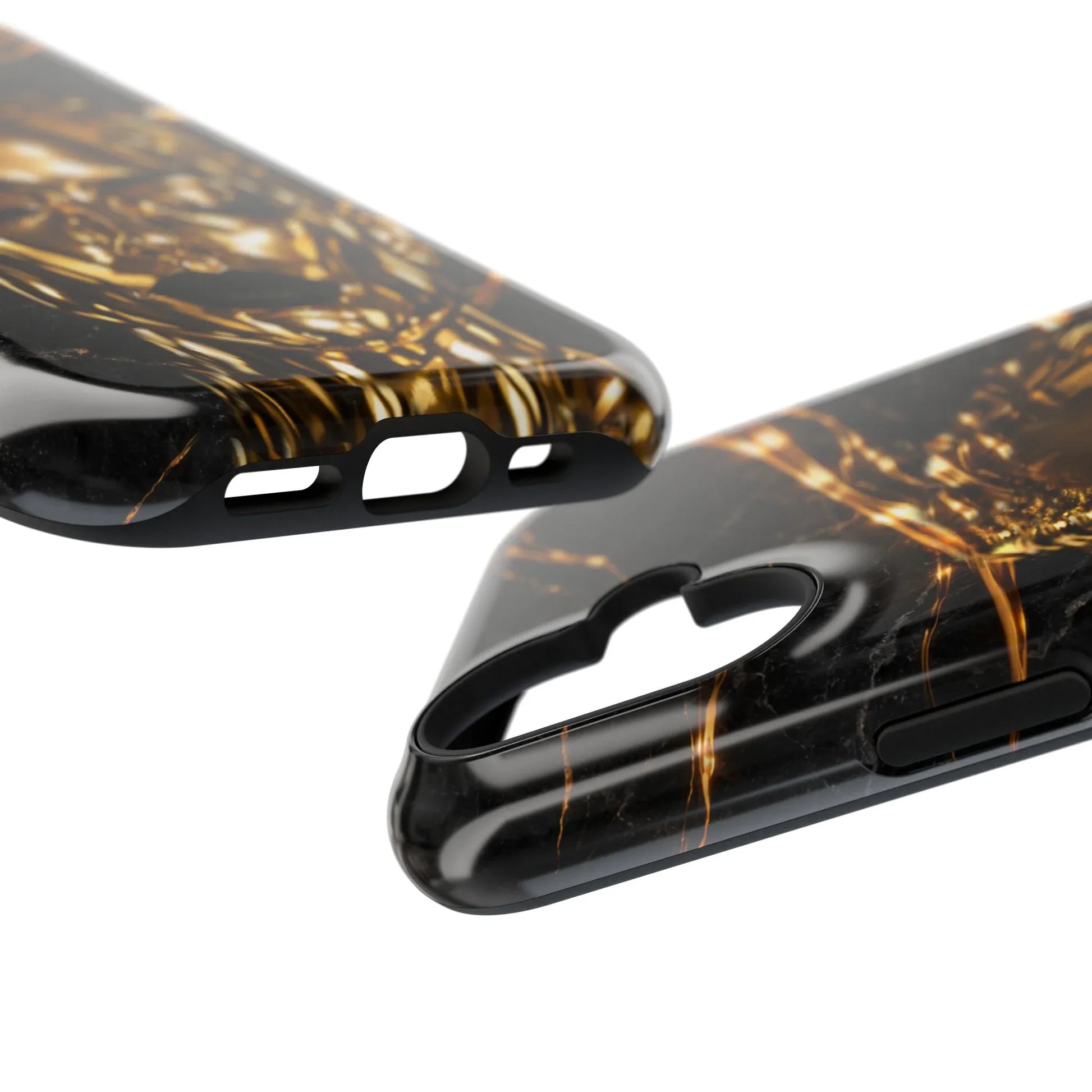 Luxury Gold Portrait Phone Case for iPhone 11-17 and Galaxy S21-S25 - KARARMDESIGN