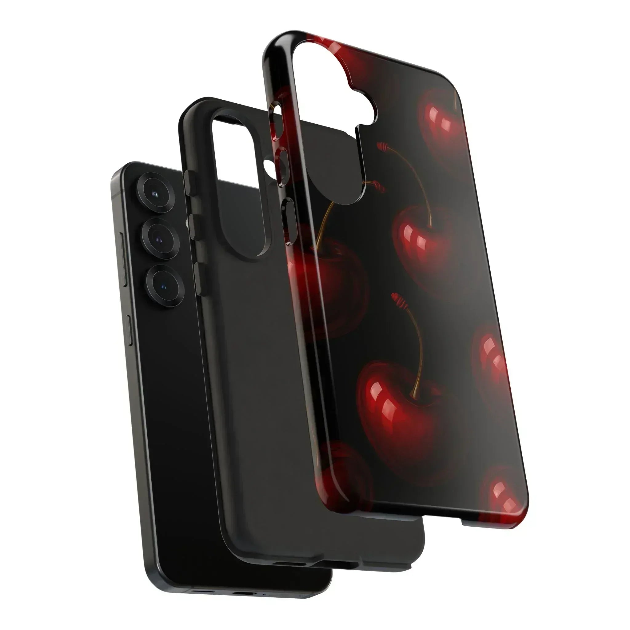 Cherry Phone Case for iPhone X-16 and Galaxy S20-S25 - KARARMDESIGN
