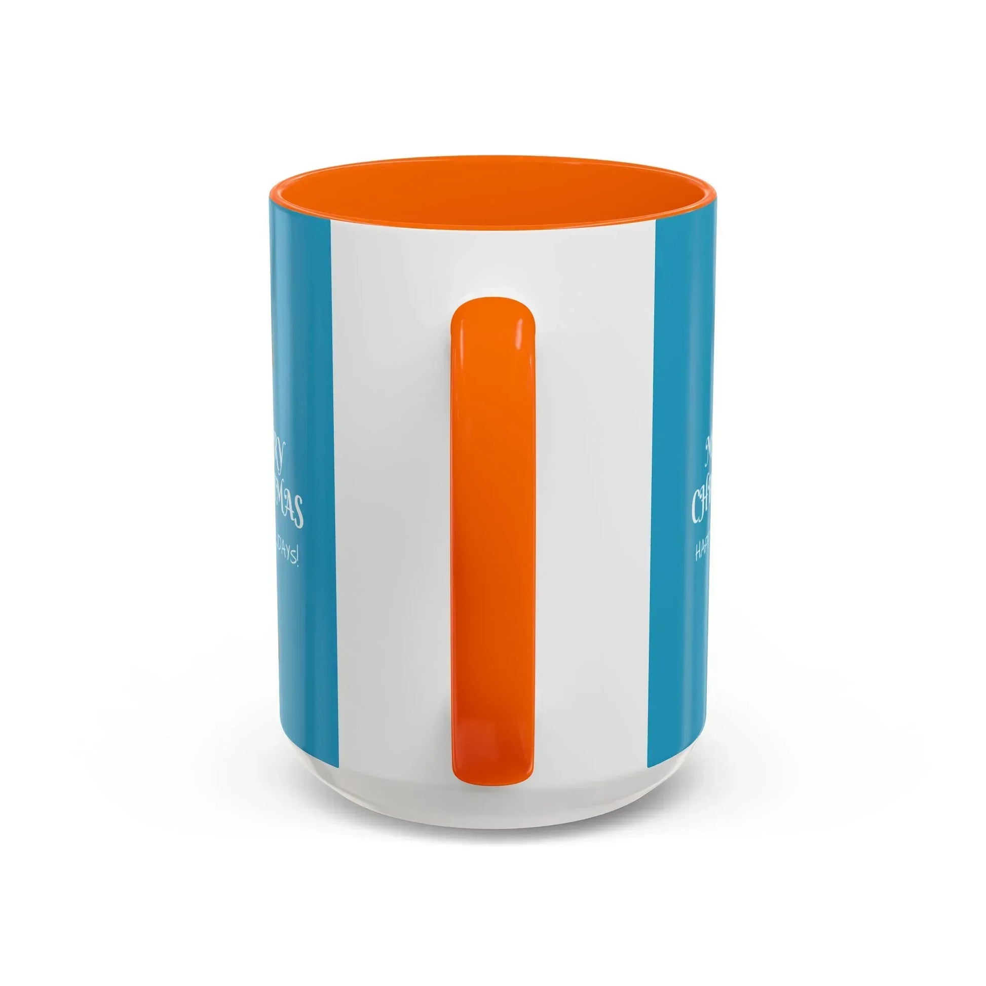 Merry Christmas and Happy Holidays Mug - Accent Coffee Mug (11, 15oz) - KARARMDESIGN