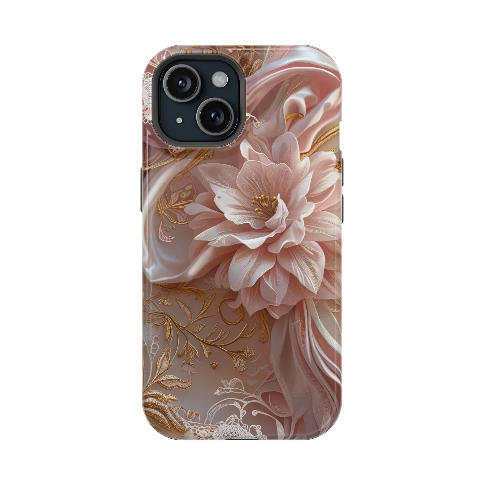 Elegant Floral Phone Case for iPhone 11-17 and Samsung Galaxy S21-S22 - KARARMDESIGN