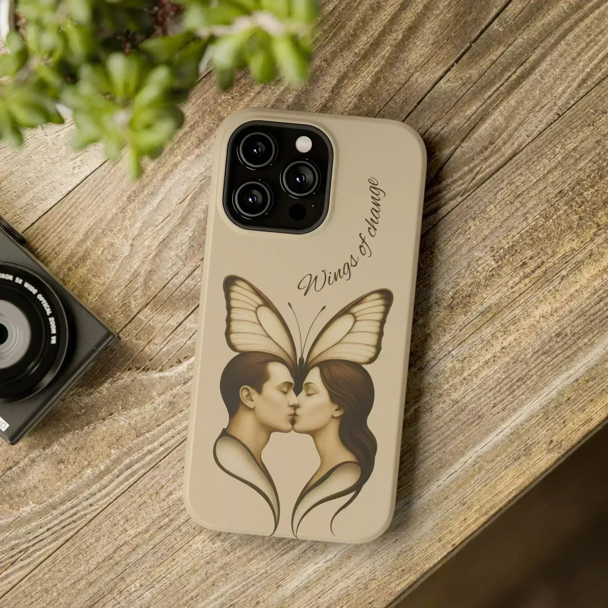 Romantic Butterfly Couple Phone Case for iPhone 12-16 and Galaxy S21-S22 - KARARMDESIGN