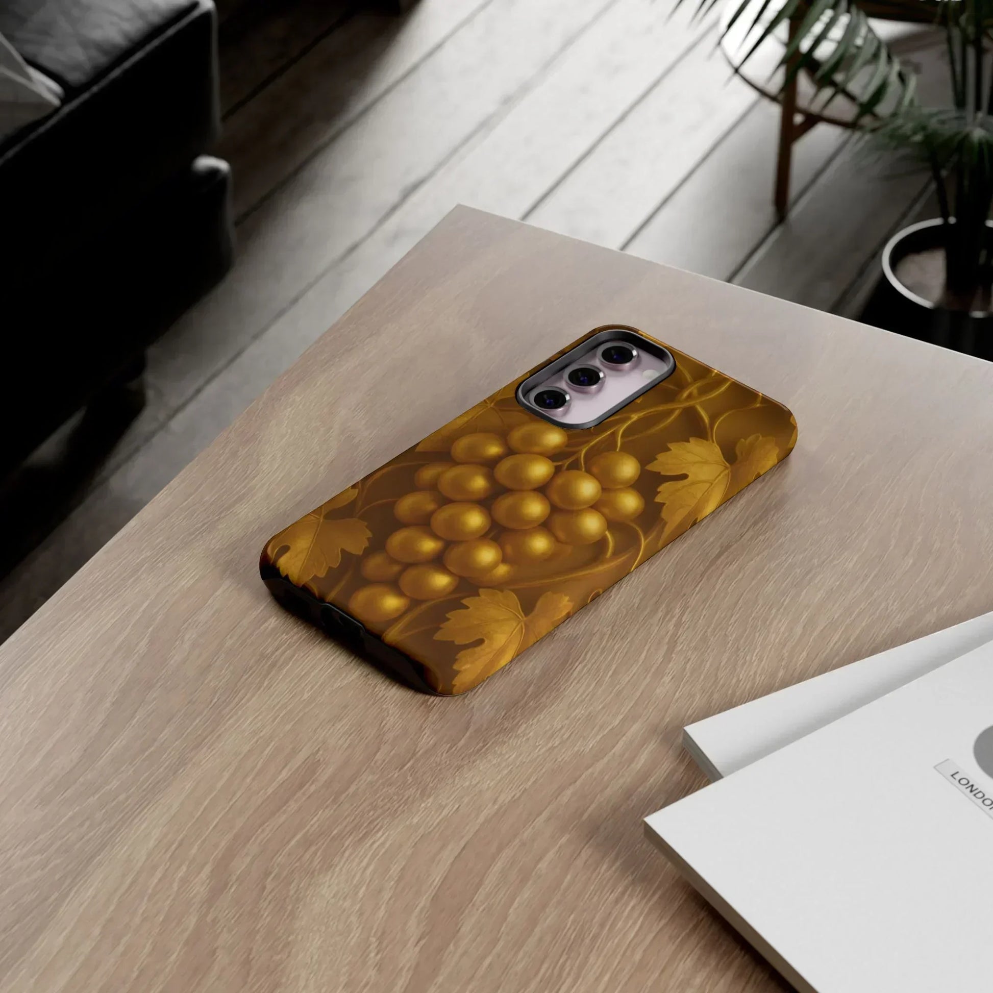Golden Grapes Phone Case for Samsung Galaxy S10-S25 Models - KarArmDesign