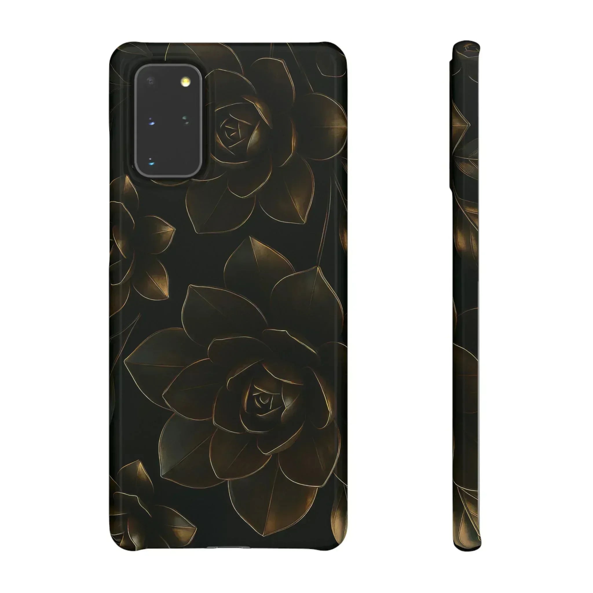 Metal Flower Phone Case for iPhone 8-16 and Galaxy S20-S24 - KARARMDESIGN