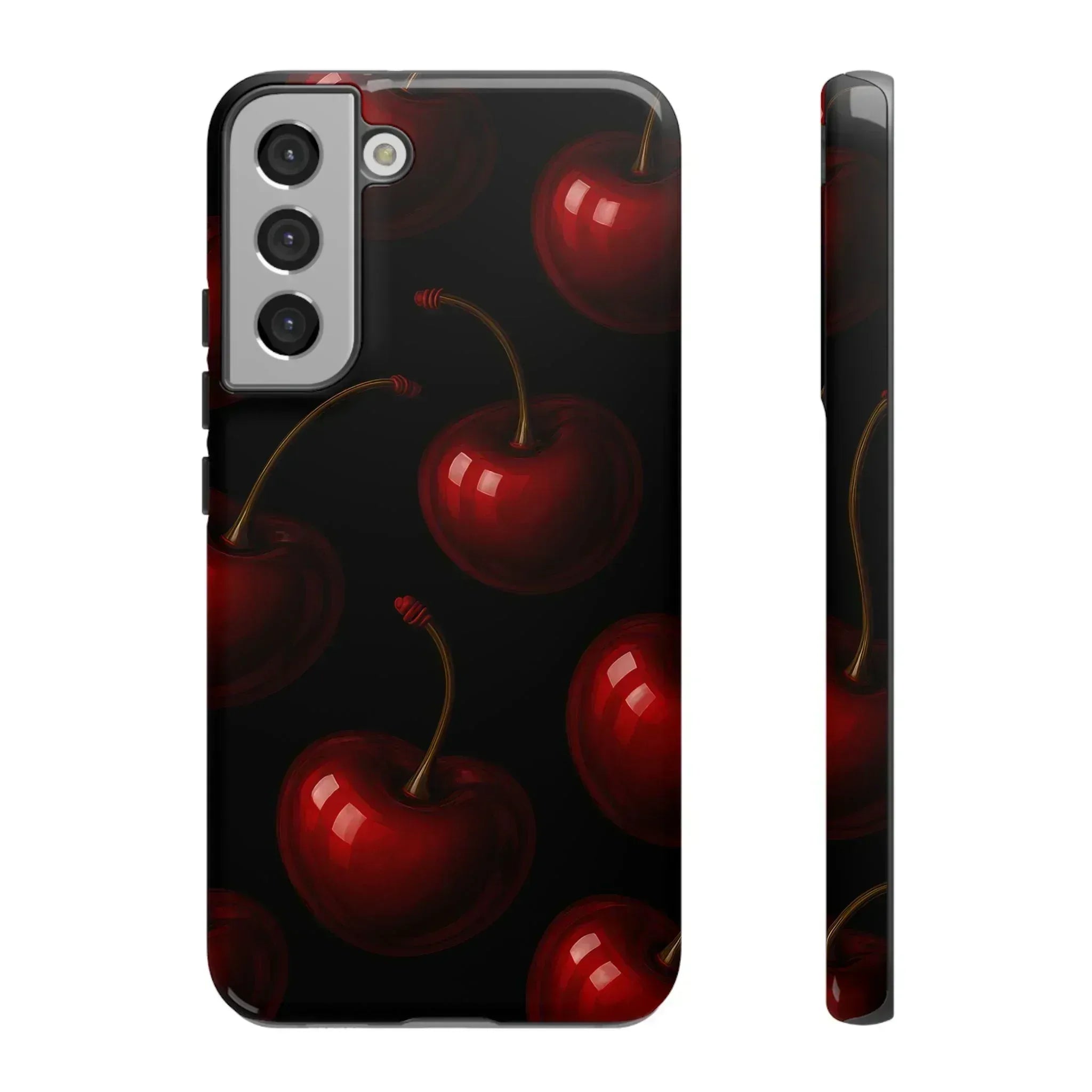 Cherry Phone Case for iPhone X-16 and Galaxy S20-S25 - KARARMDESIGN