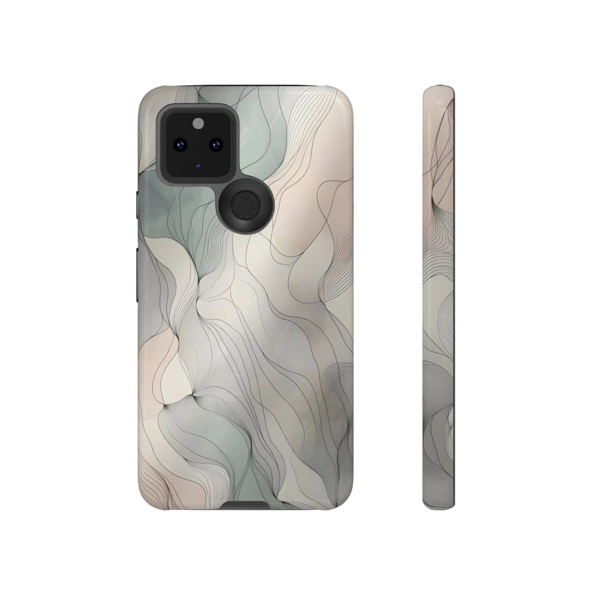 Pastel Wave Phone Case – Minimalist Design for iPhone & Pixel - KARARMDESIGN