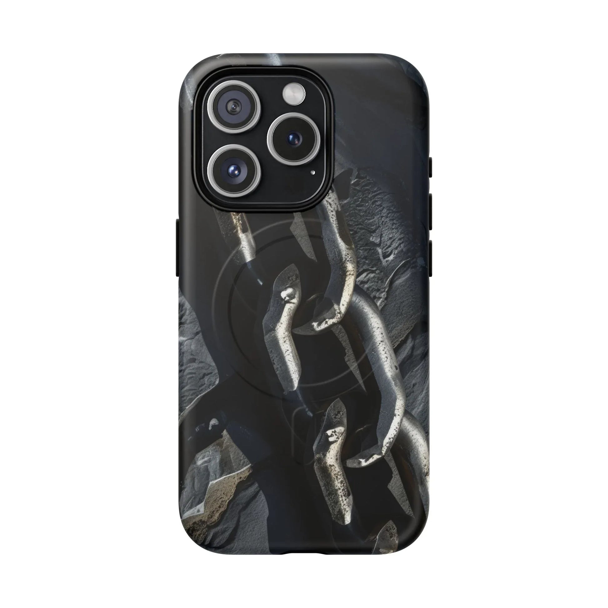 “Iron Chain” Tough Magnetic Phone Case for iPhone 13-17 - KARARMDESIGN