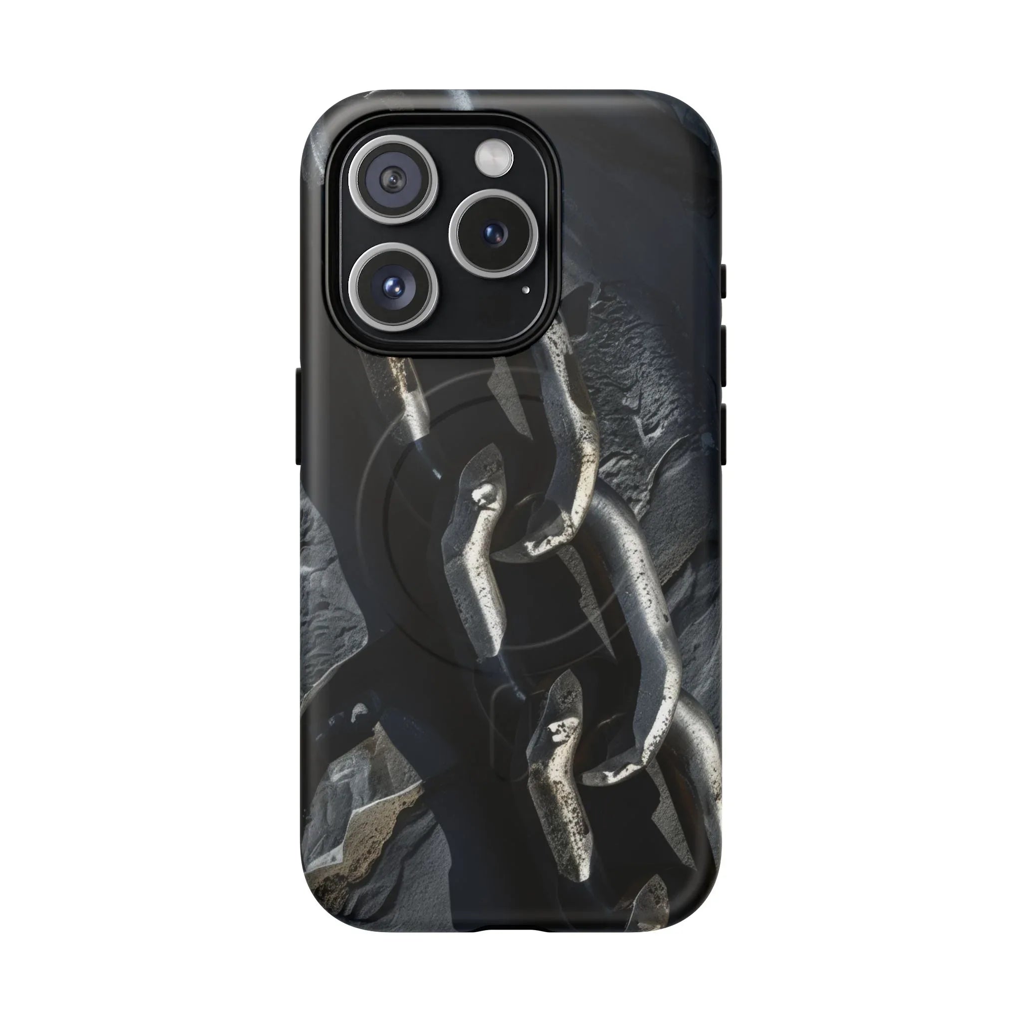 “Iron Chain” Tough Magnetic Phone Case for iPhone 13-17 - KARARMDESIGN