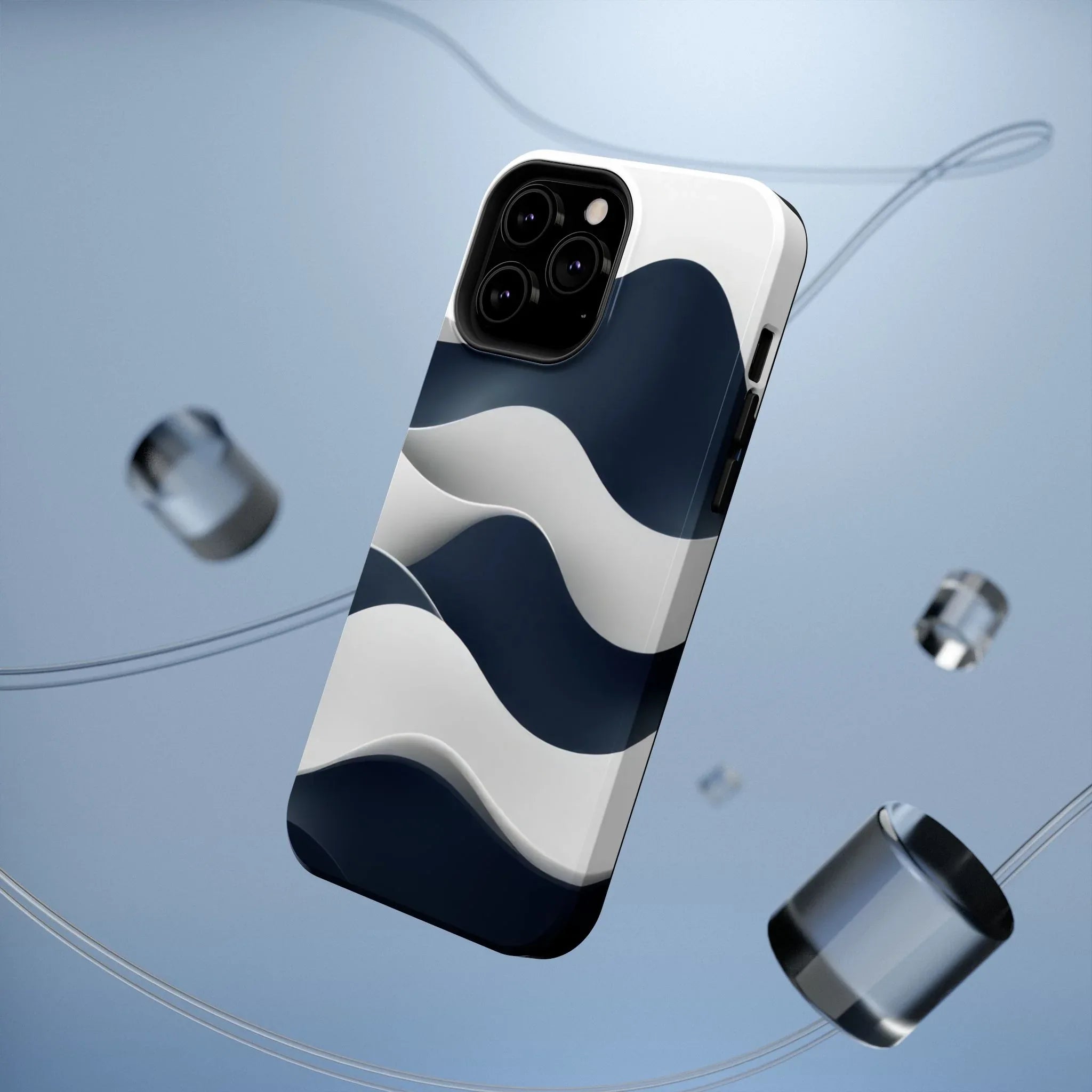 Ocean Flow Phone Case for iPhone 11-17 and Galaxy S21-S22 - KARARMDESIGN
