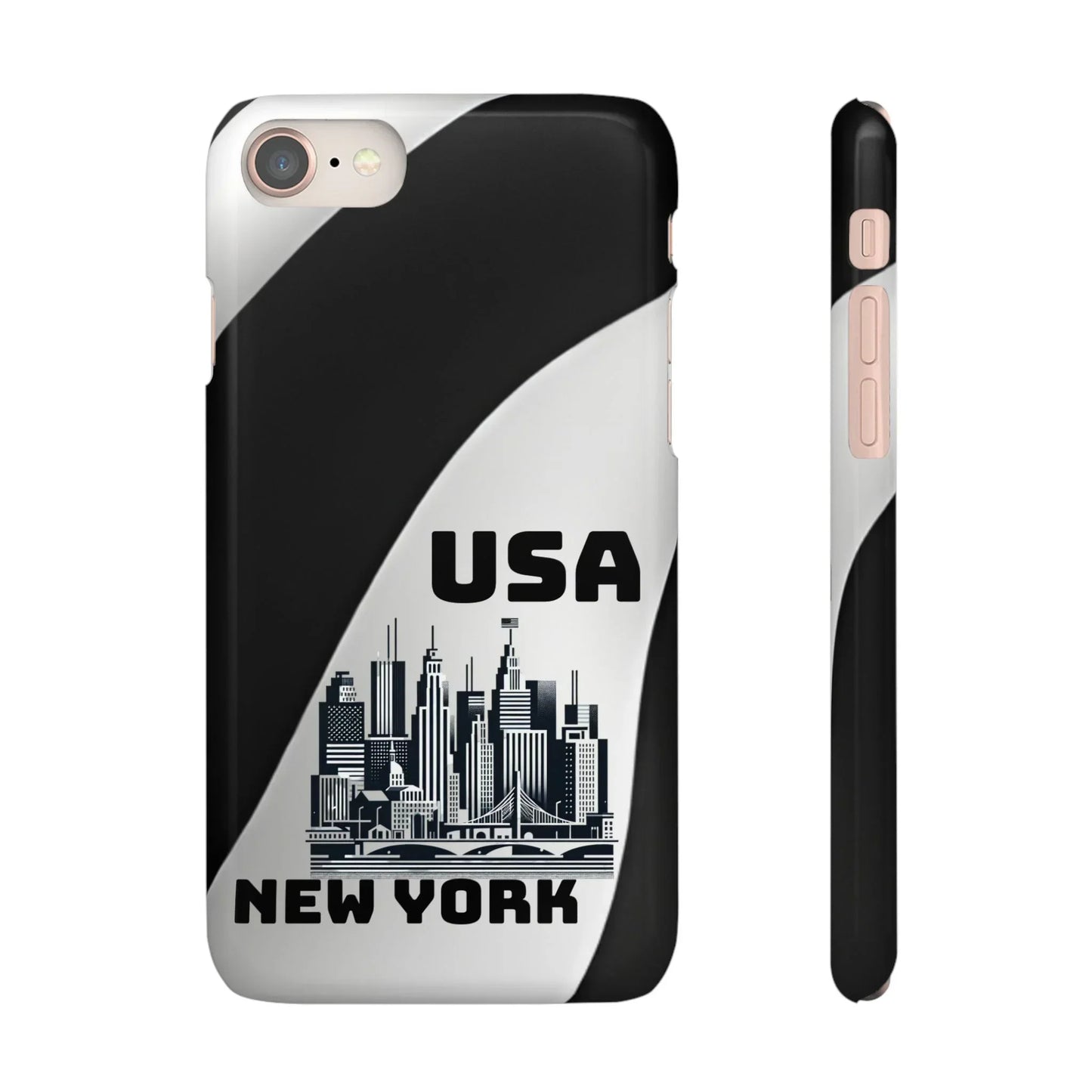 Monochrome New York City Skyline Phone Case for iPhone, Galaxy & Pixel - KarArmDesign