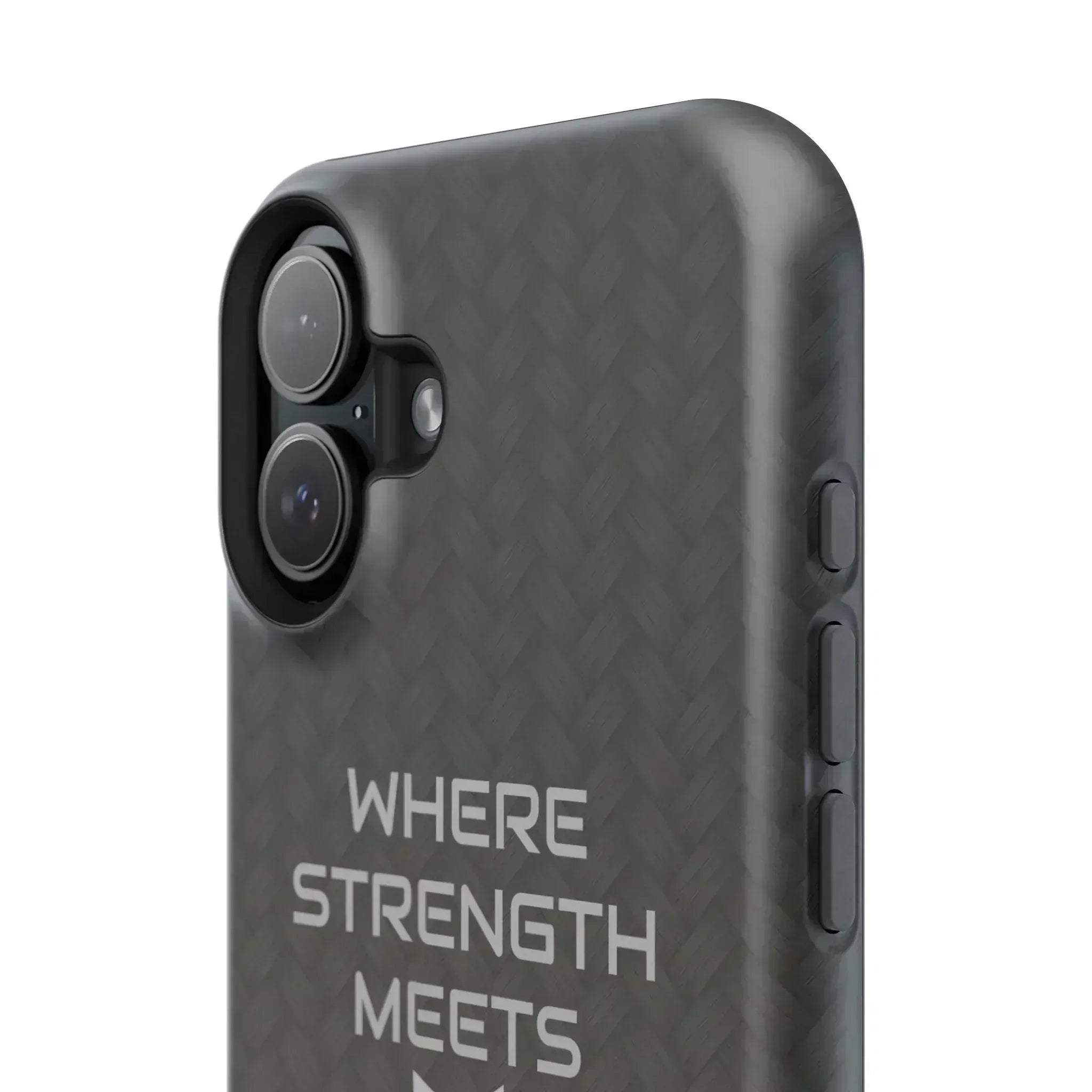 Gray Carbon Phone Case for iPhone 12-16 and Galaxy S21-S22 - KARARMDESIGN