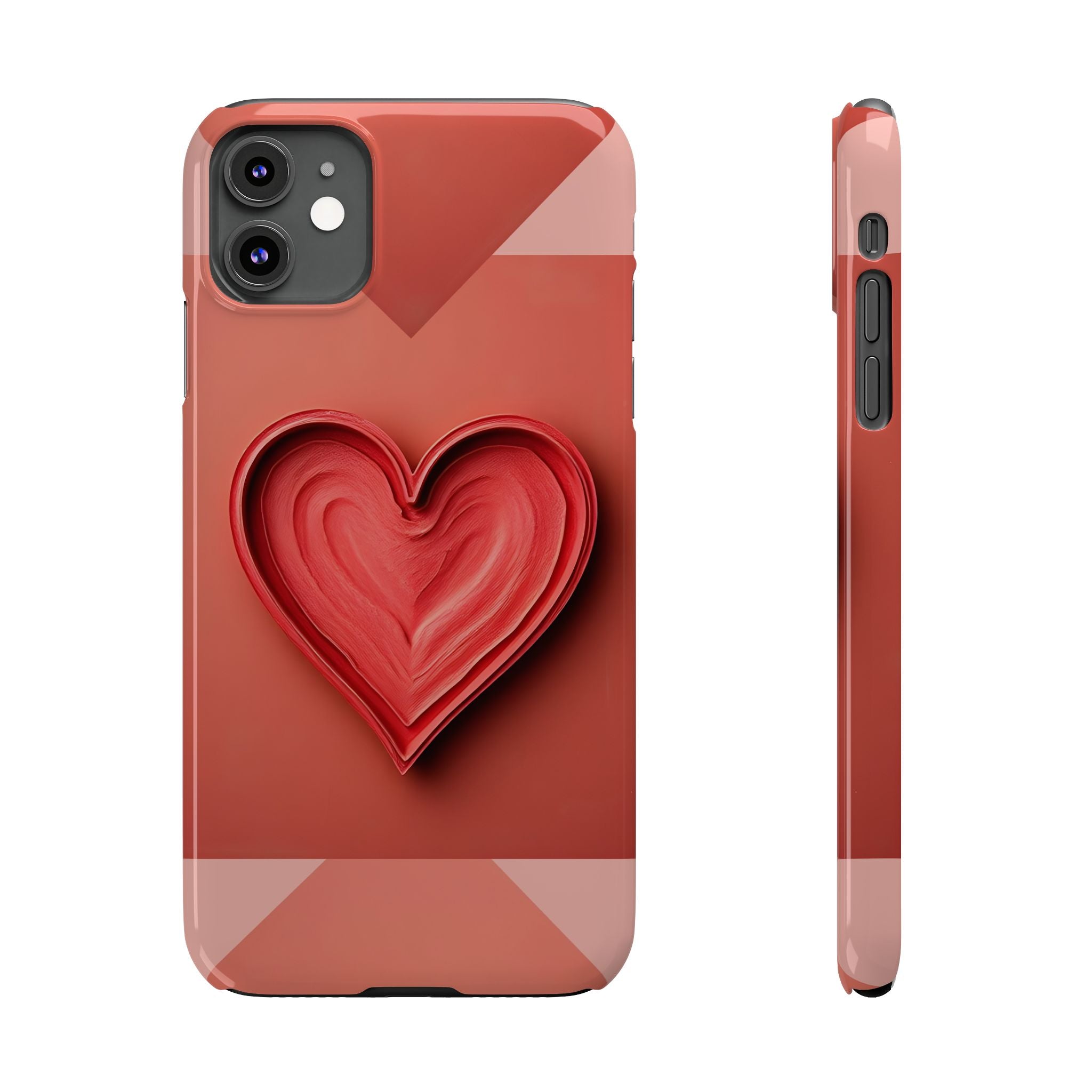Heart Design Phone Case for iPhone 11–17