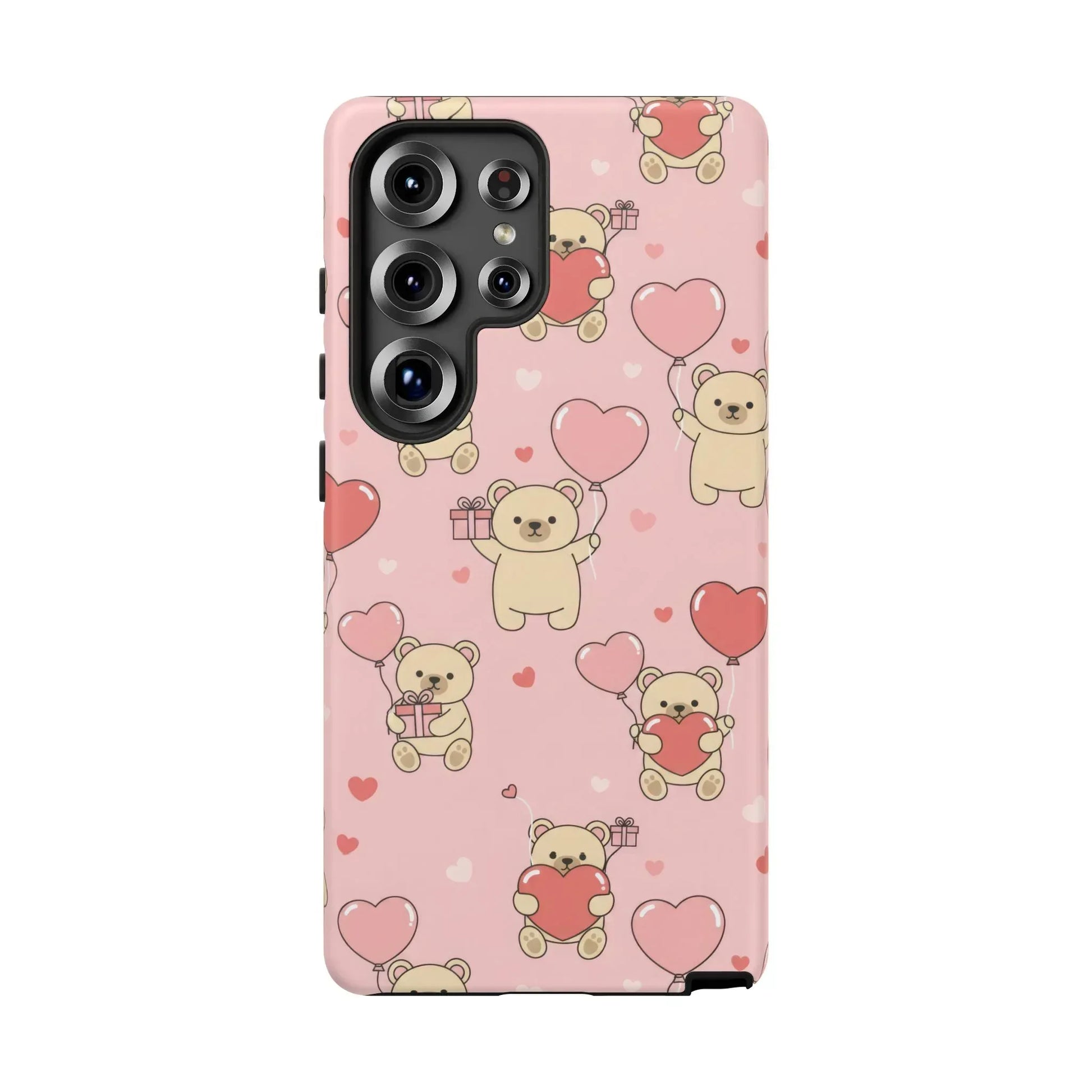 Teddy's Valentine Parade Phone Case for iPhone 11-17 and Galaxy S21-S25 - KARARMDESIGN