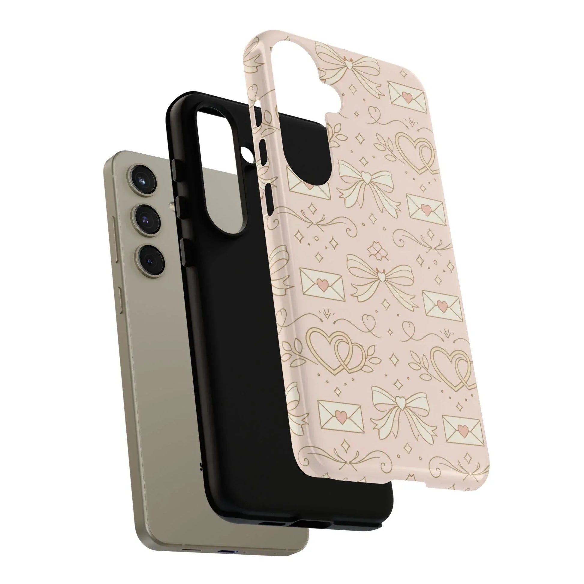 Sweet Romance Tough Phone Case for iPhone 11–17 & Galaxy S10–S25 - KARARMDESIGN