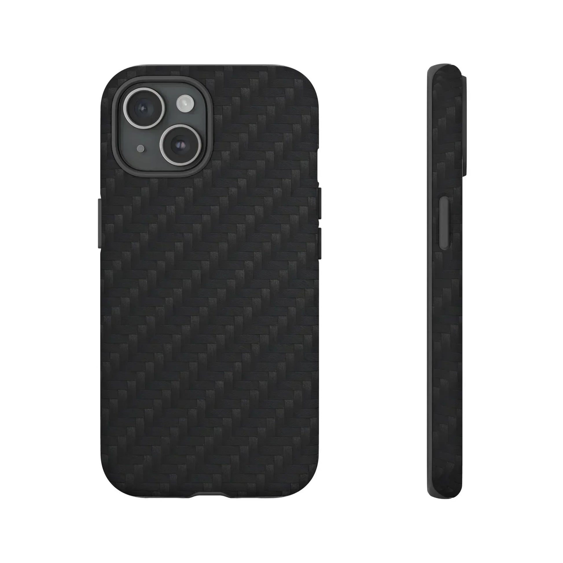 Black Carbon Phone Case for iPhone 8-16 and Google Pixel up to 9 - KARARMDESIGN