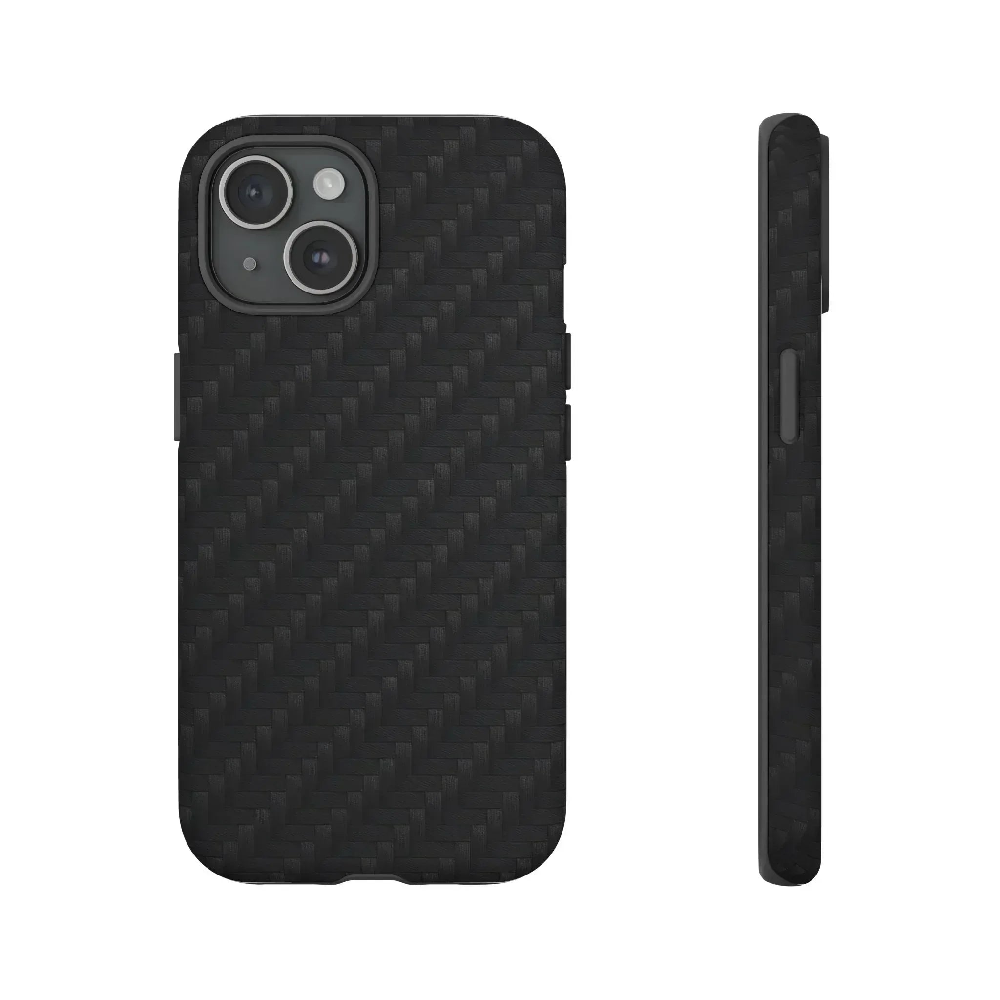 Black Carbon Phone Case for iPhone 8-16 and Google Pixel up to 9 - KARARMDESIGN