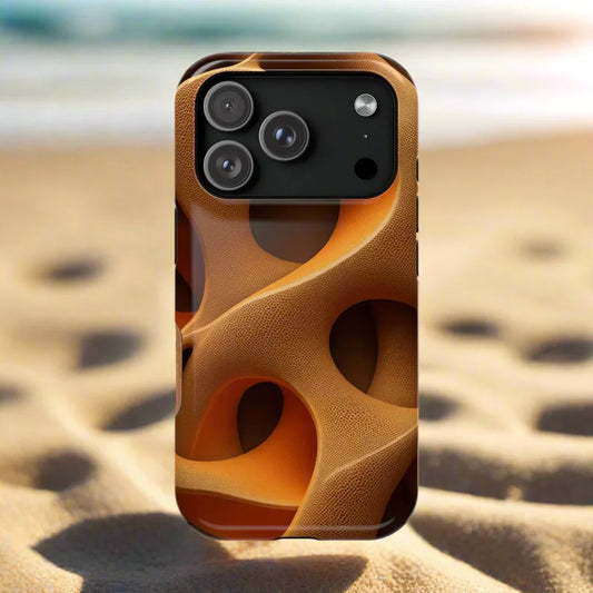 Amber Flow Phone Case for iPhone 11-17 and Samsung Galaxy S21-S22 Models - KarArmDesign