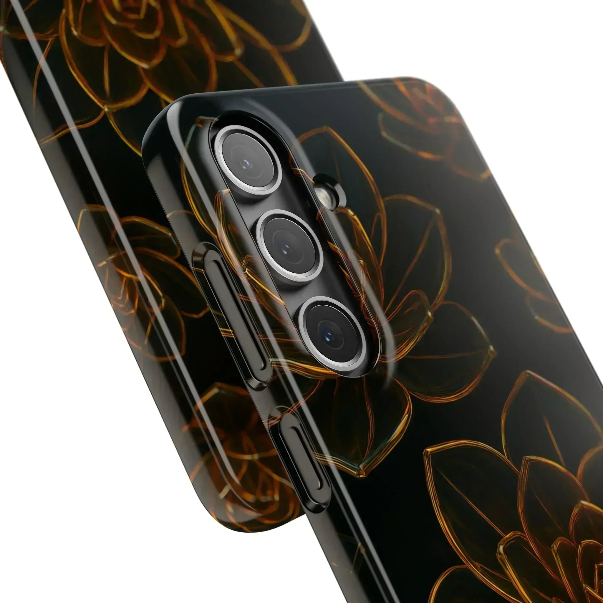 Glass Flower Phone Case for iPhone 8-16 and Galaxy S20-S24 - KARARMDESIGN