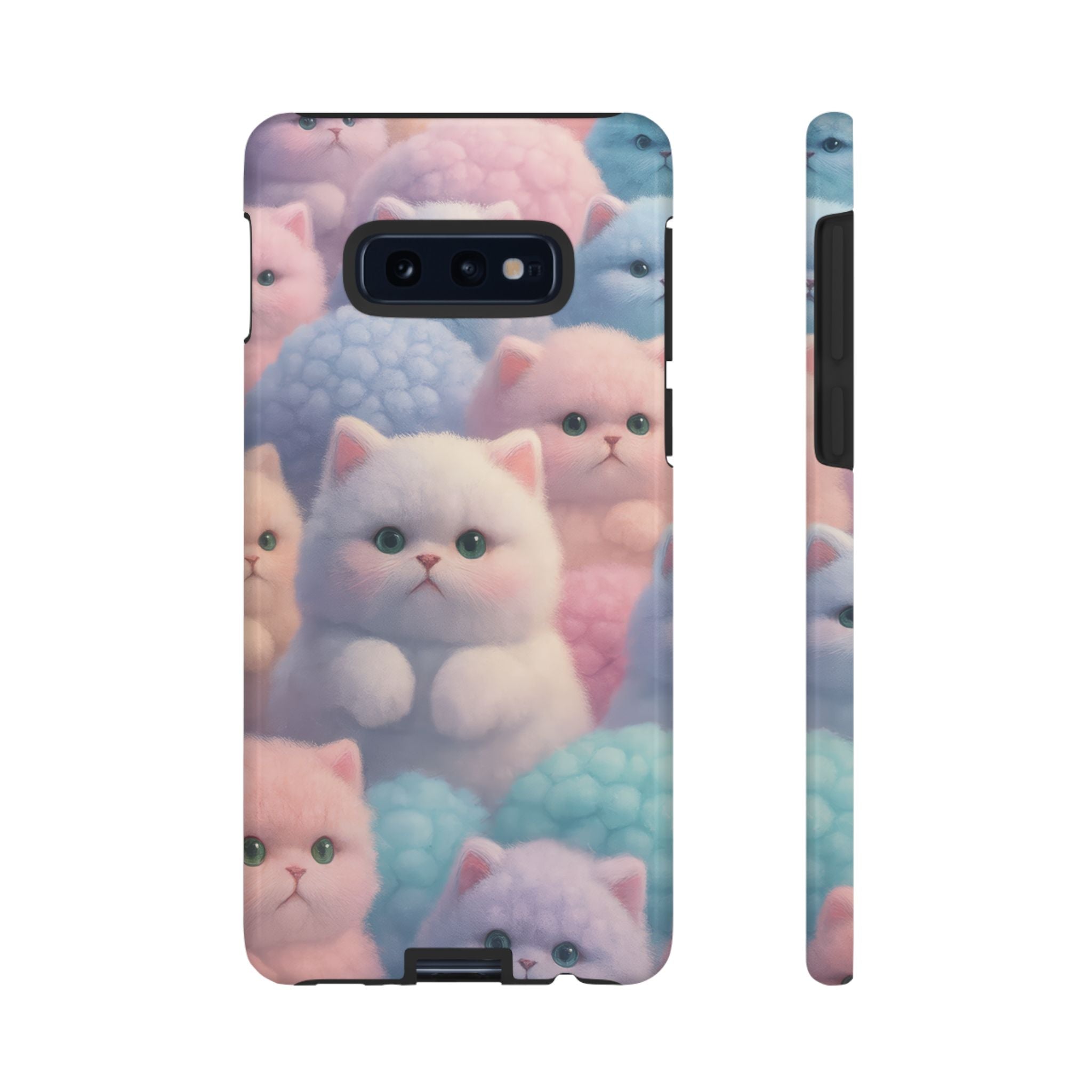 Pastel Kitten Phone Case for iPhone 8-17 and Samsung Galaxy S10-S25 Models - KARARMDESIGN