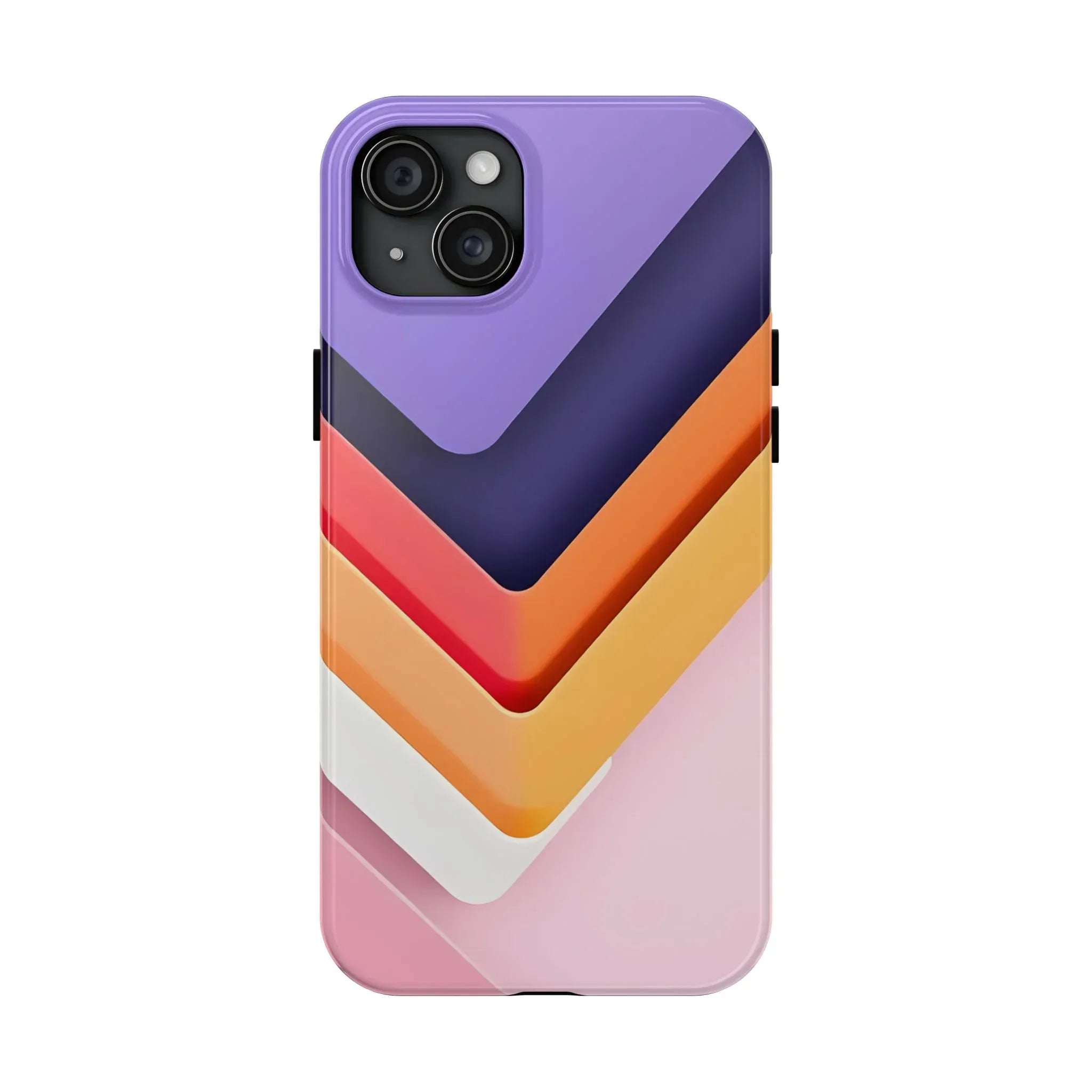 Vibrant Geometric Chevron Phone Case for iPhone and Galaxy - KARARMDESIGN