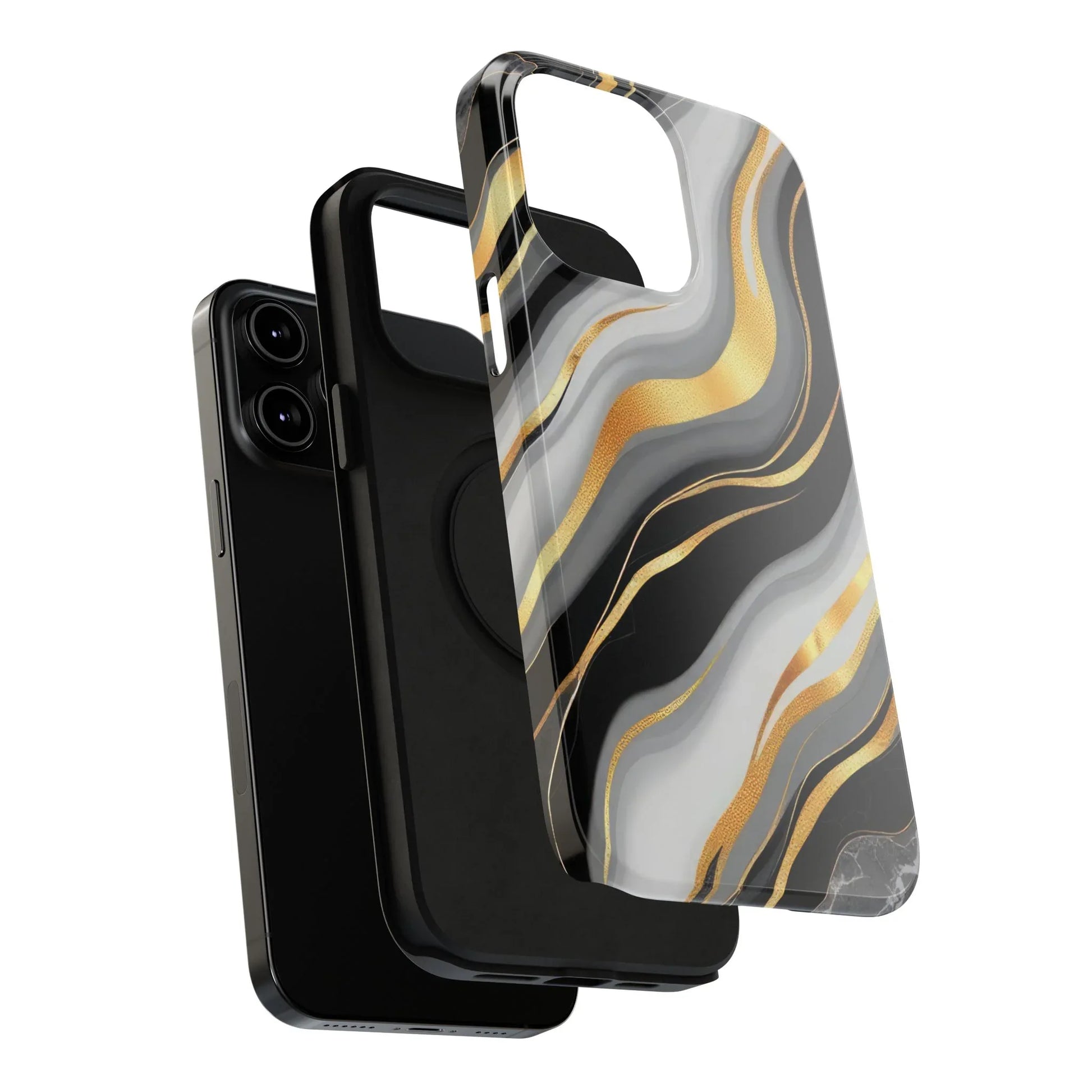 Modern Marble Flow Phone Case for iPhone 11-17 - KARARMDESIGN