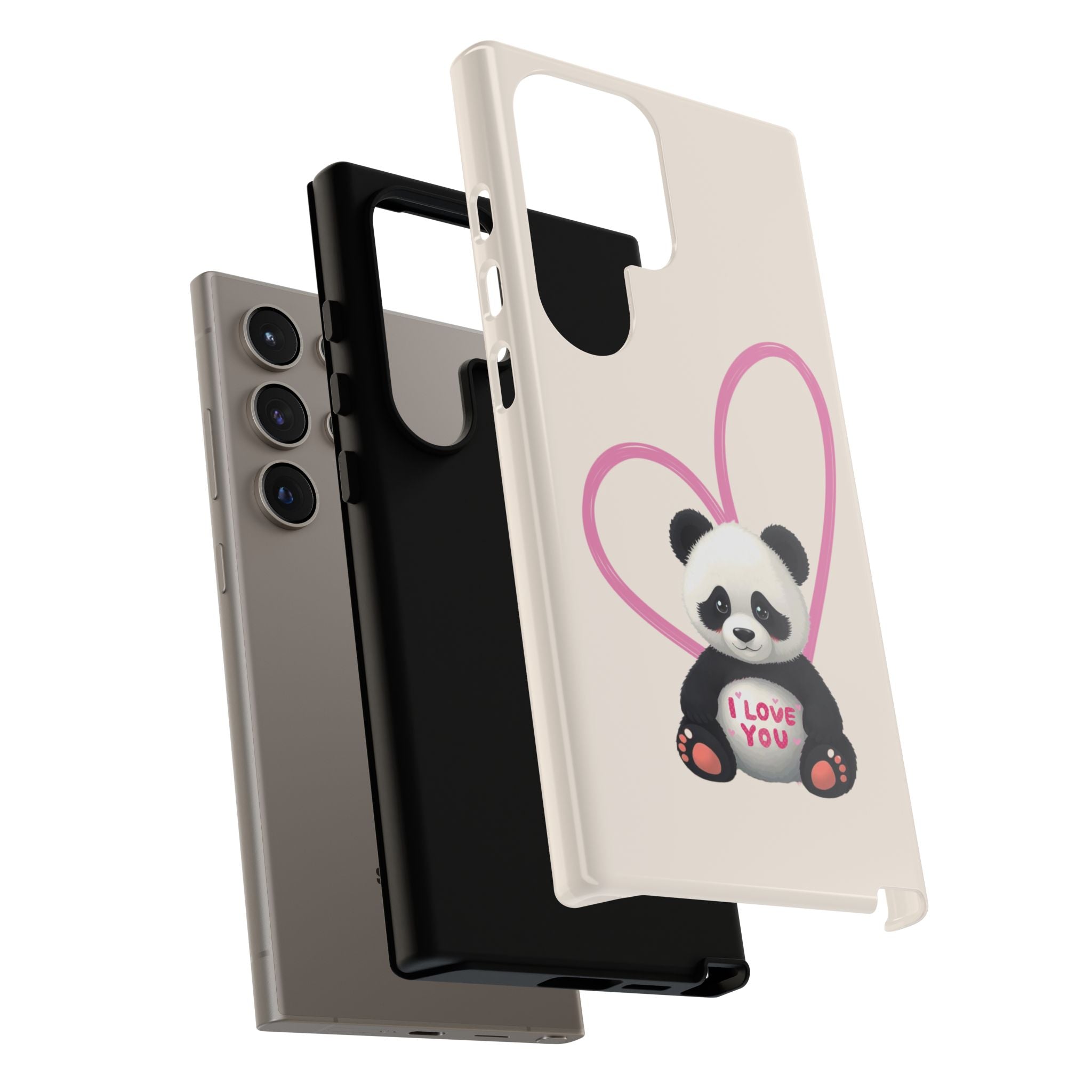 Adorable Panda Love Phone Case – Samsung Galaxy S20-S26
