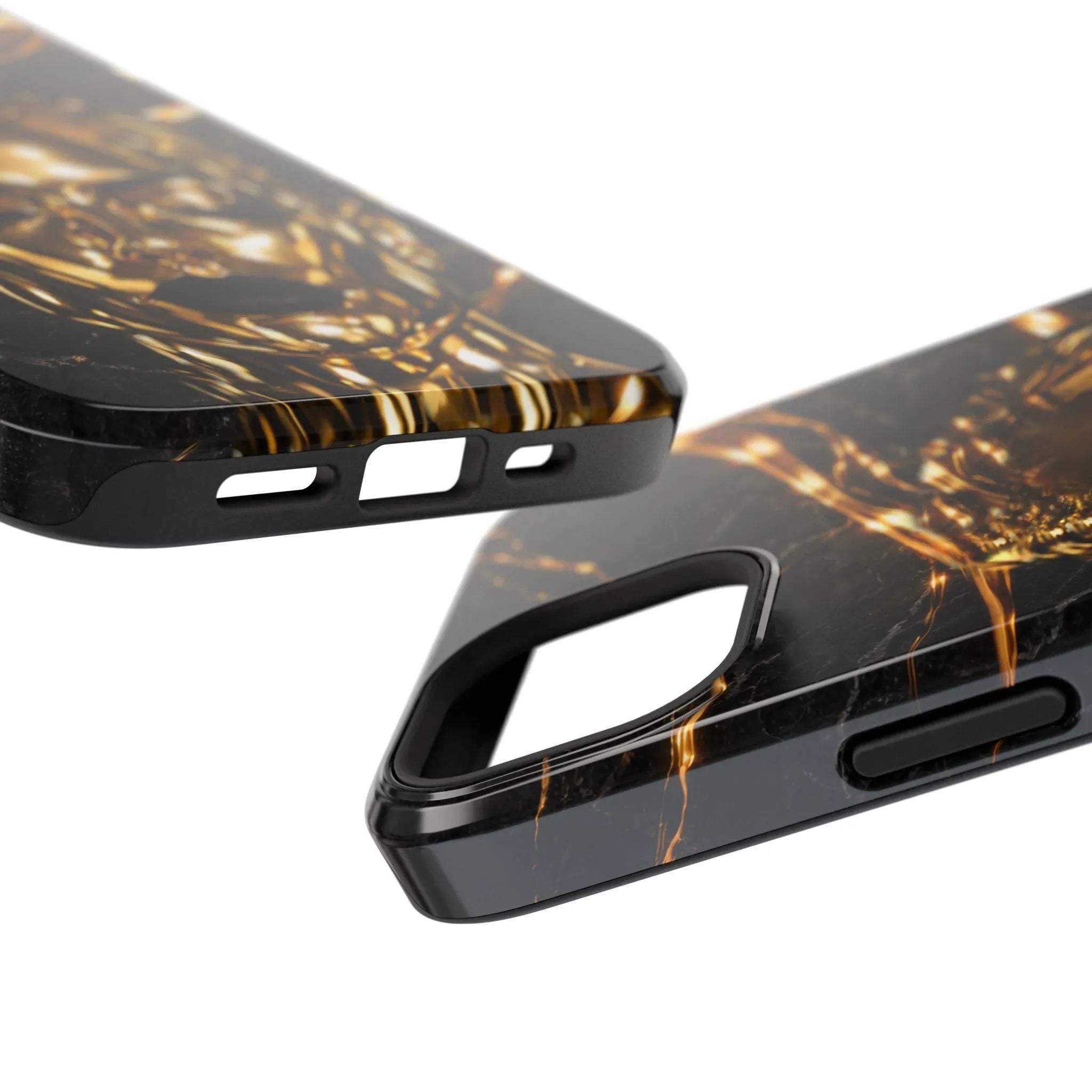 Luxury Gold Portrait Phone Case for iPhone 11-17 and Galaxy S21-S25 - KARARMDESIGN