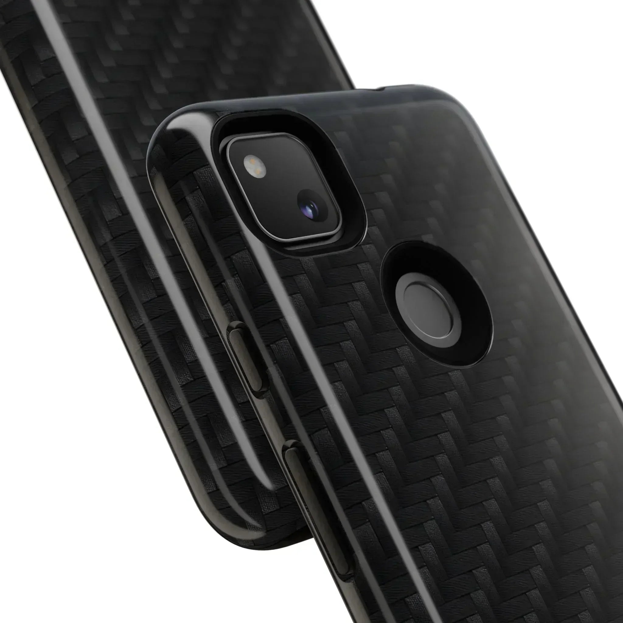 Black Carbon Phone Case for iPhone 8-16 and Google Pixel up to 9 - KARARMDESIGN