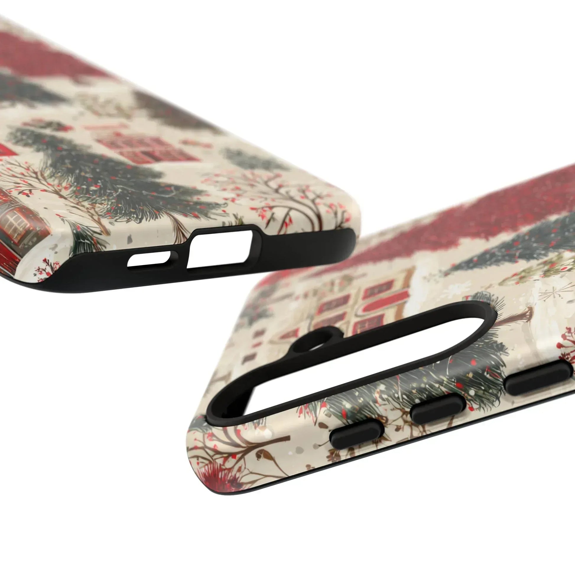 Cozy Winter Village Phone Case for iPhone 11-17 and Galaxy S10-S25 - KARARMDESIGN