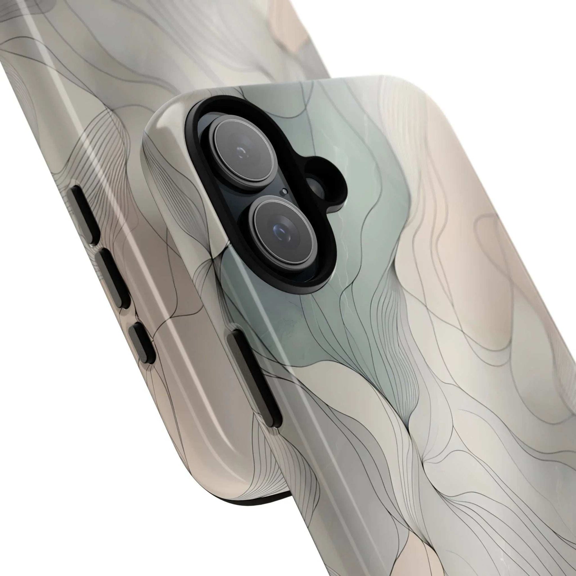 Pastel Wave Phone Case – Minimalist Design for iPhone & Pixel - KARARMDESIGN