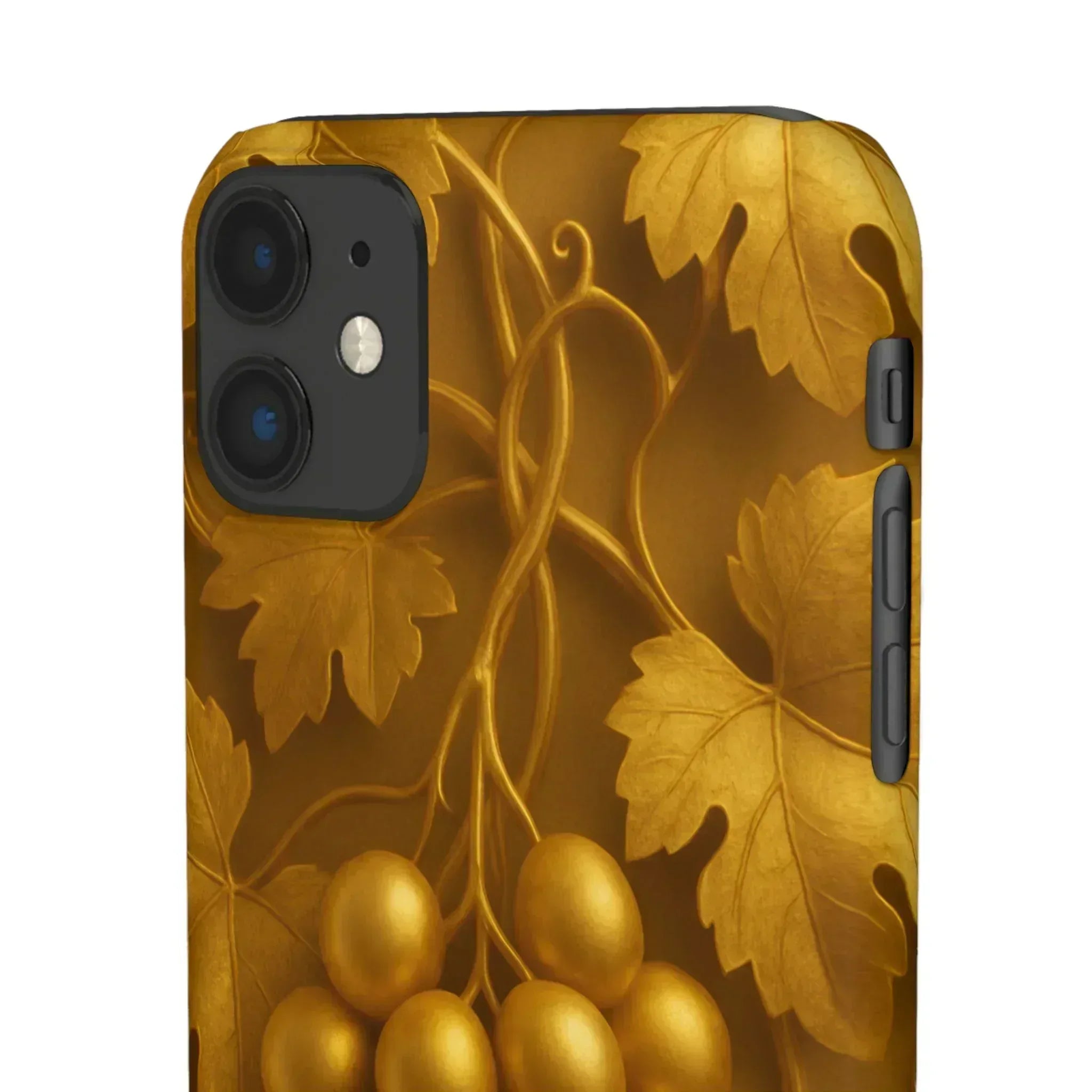 Golden Grapes Phone Case for iPhone 8–16 - KARARMDESIGN