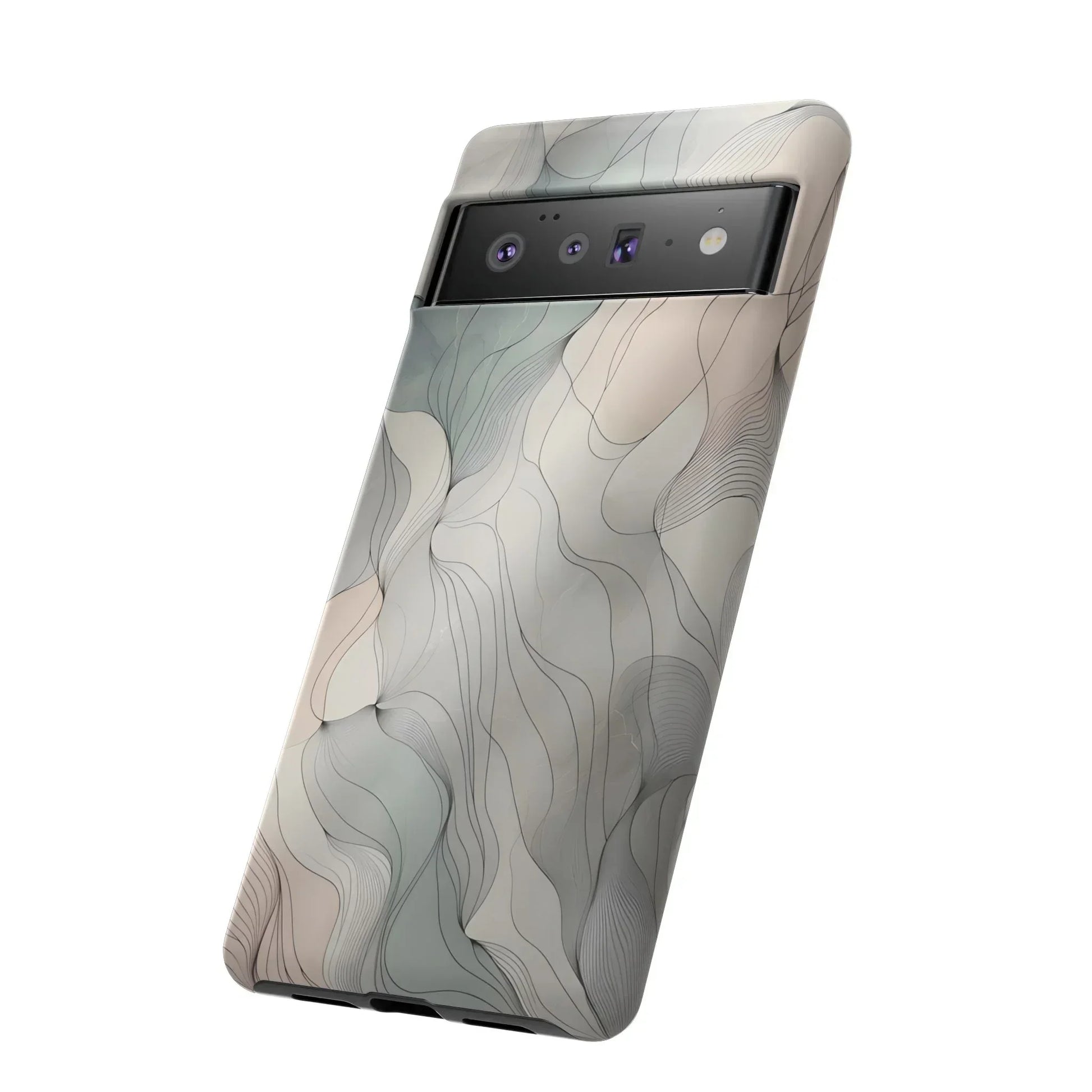 Pastel Wave Phone Case – Minimalist Design for iPhone & Pixel - KarArmDesign