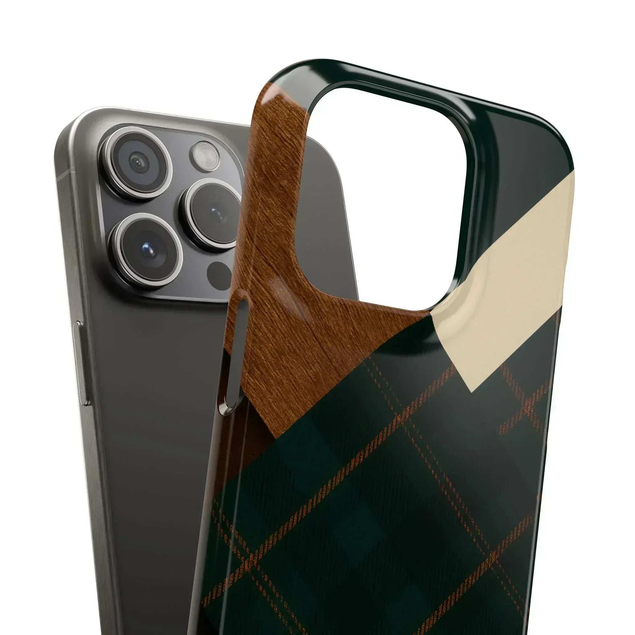 Rustic Green Phone Case for iPhone 8-16 and Galaxy S20-S24 - KARARMDESIGN
