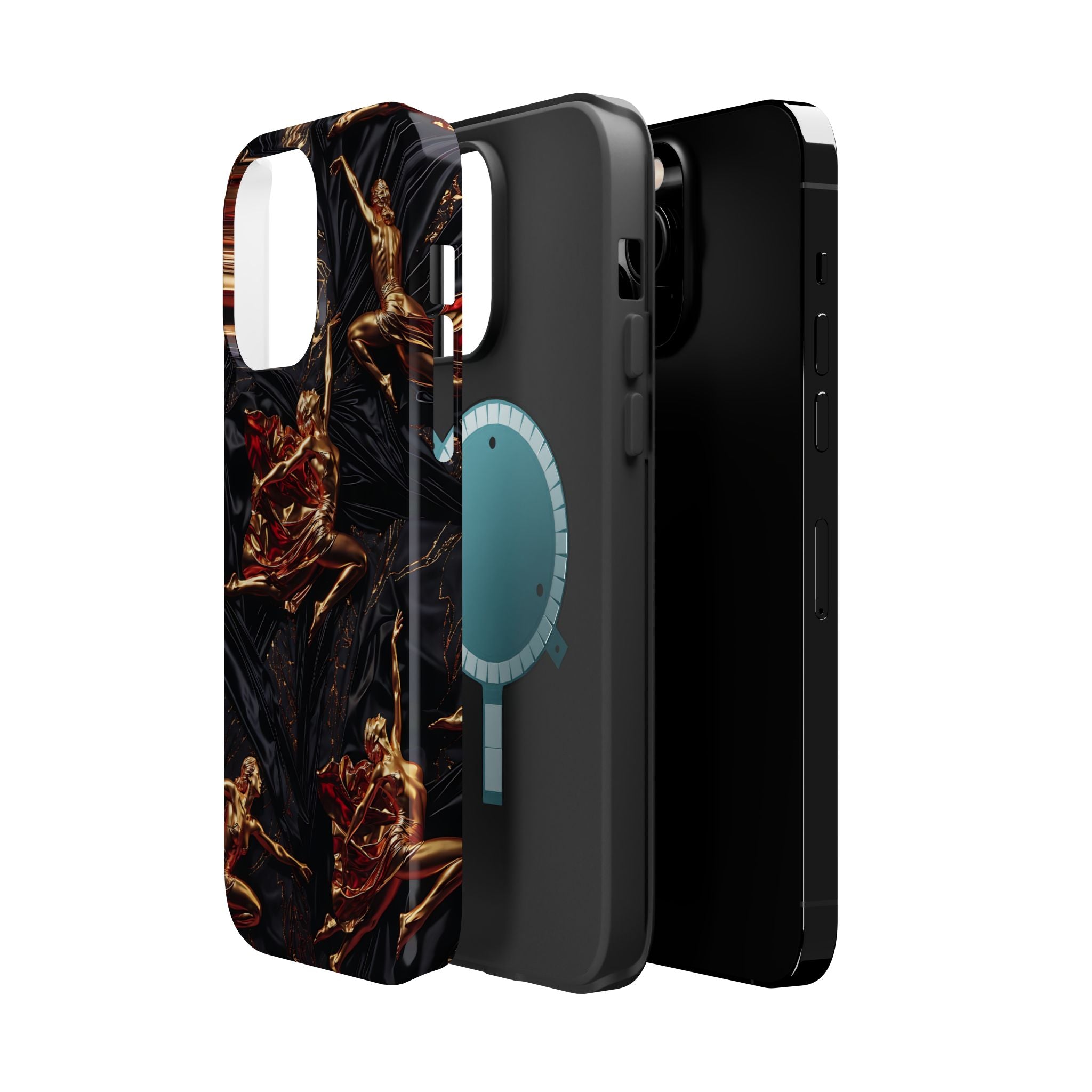 Gold Sculpture Phone Case for iPhone 13-17 & Samsung Galaxy S26