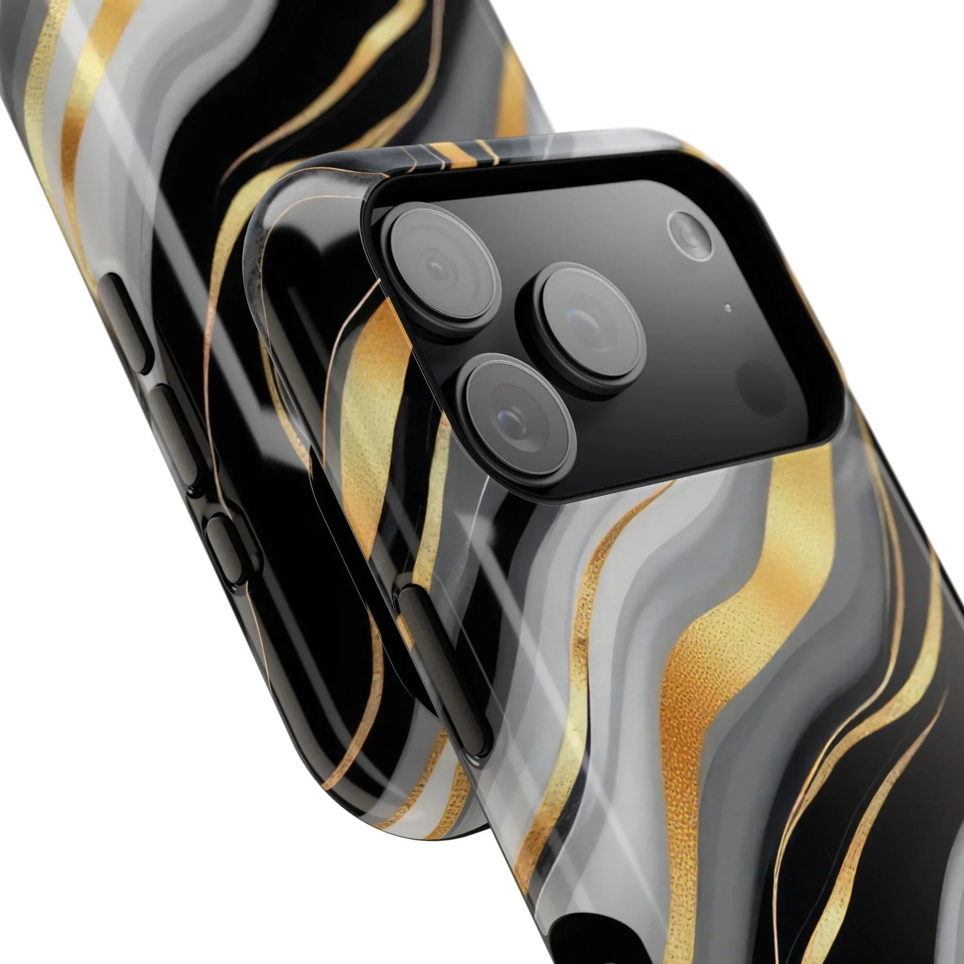 Modern Marble Flow Phone Case for iPhone 11-17 - KARARMDESIGN