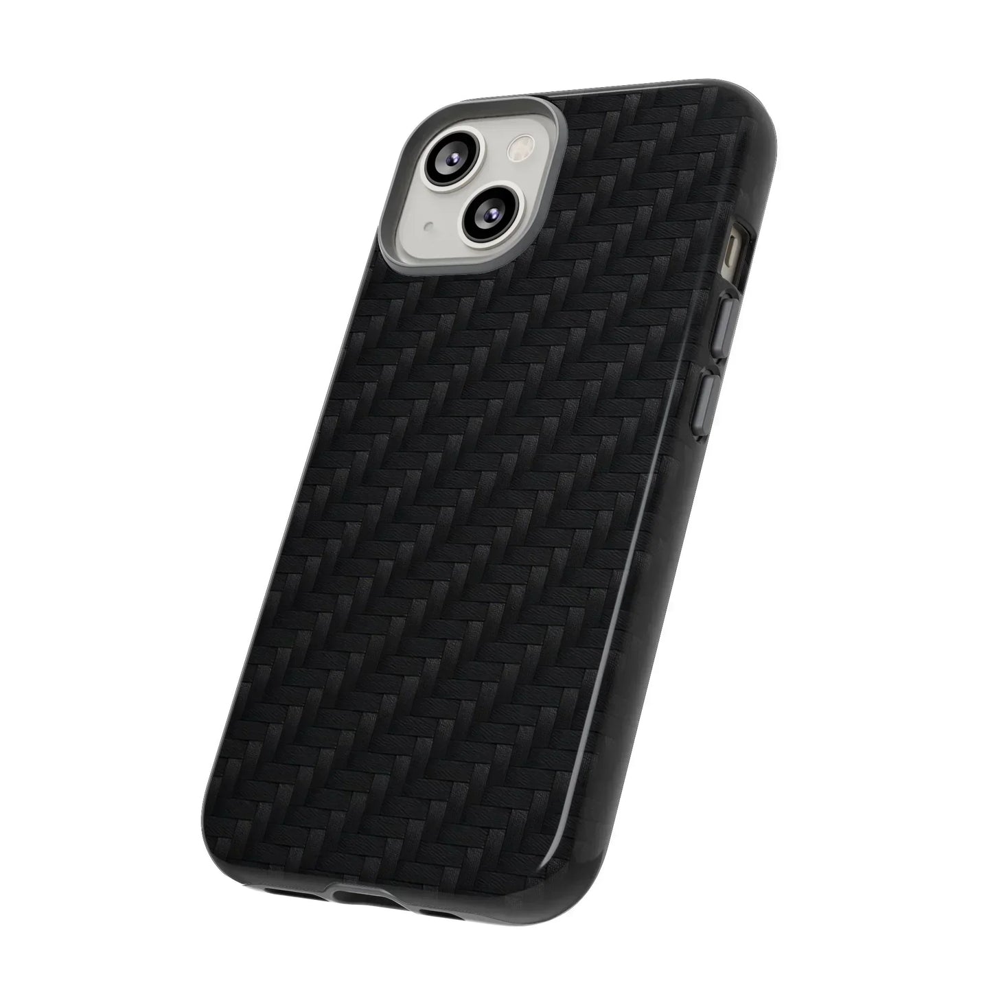 Black Carbon Phone Case Tough Case for iPhone 8-16 and Google Pixel up to 9 Models - KarArmDesign